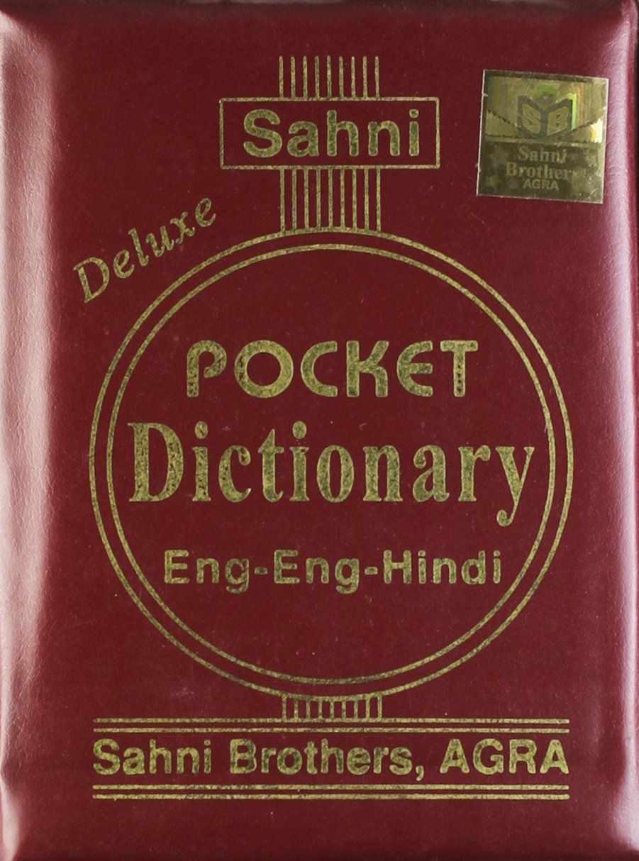 Sahni's Pocket Dictionary : English-English-Hindi Books