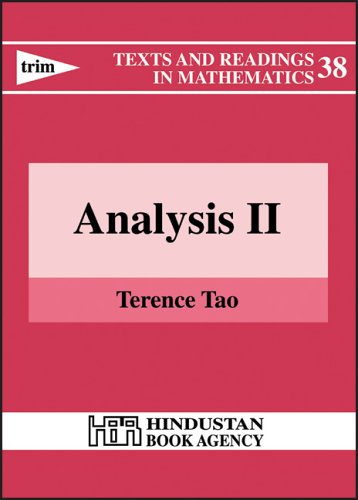 Analysis II Mathematics Books