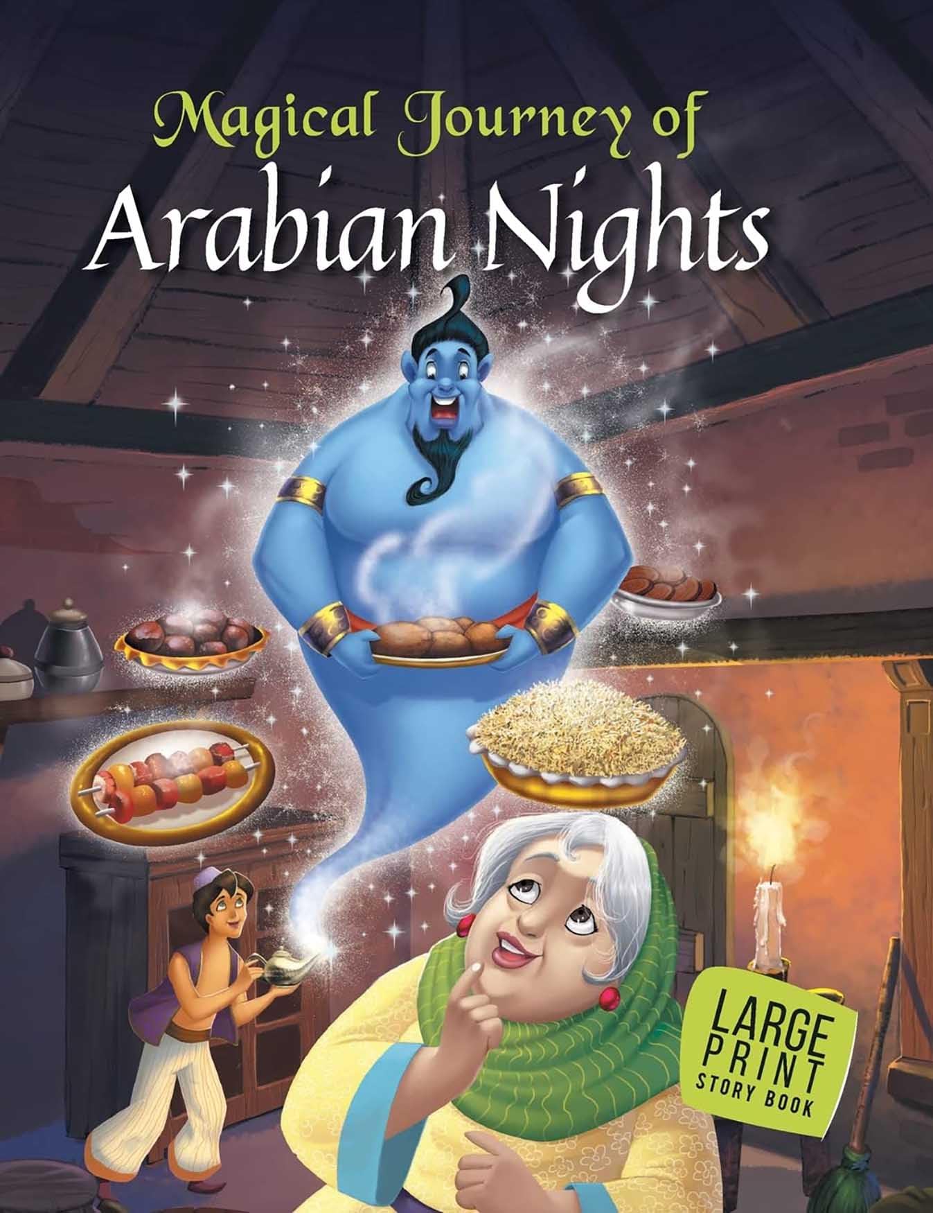 Magical Journey of Arabian Nights: Large Print Fairy Tales & Legends
