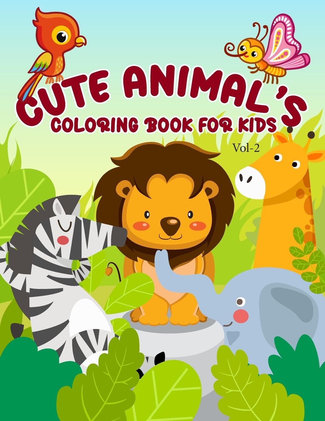 Cute Animal's Coloring Book for Kids Vol-2 Tiptoi & Games