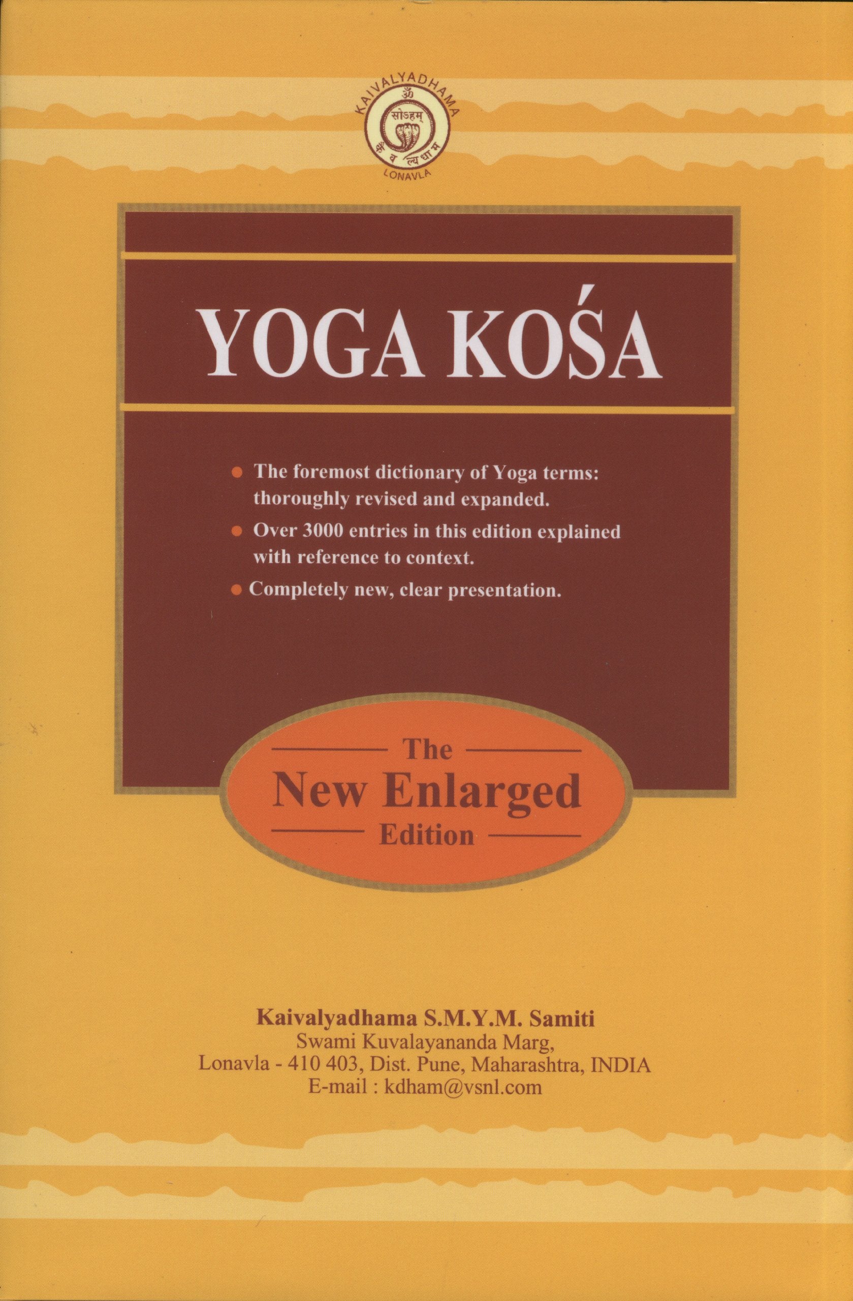 YOGA KOSA: Yoga Terms Explained with Reference to Context Lifestyle
