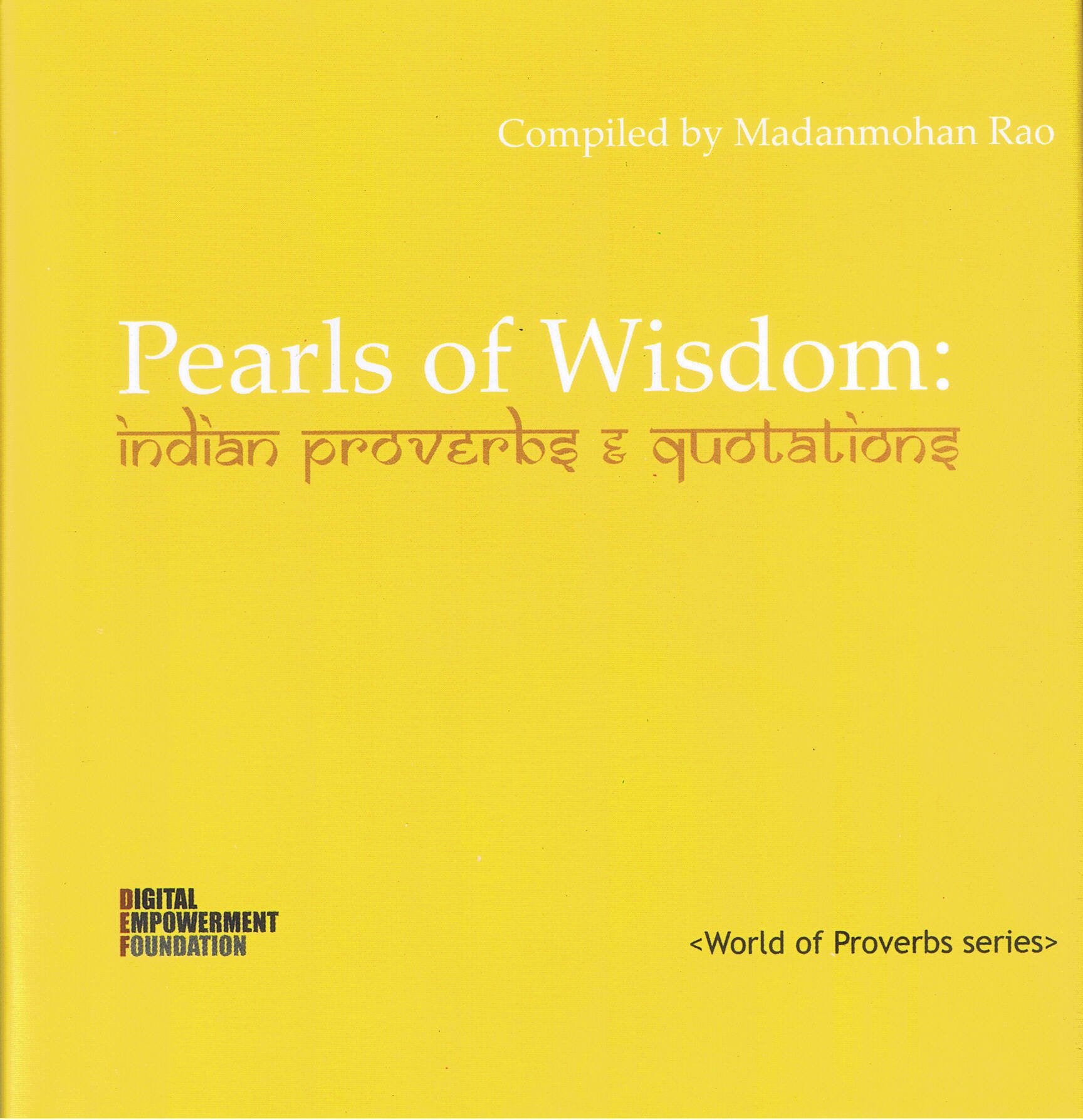 Pearls of Wisdom: Indian Proverbs & Quotations Books
