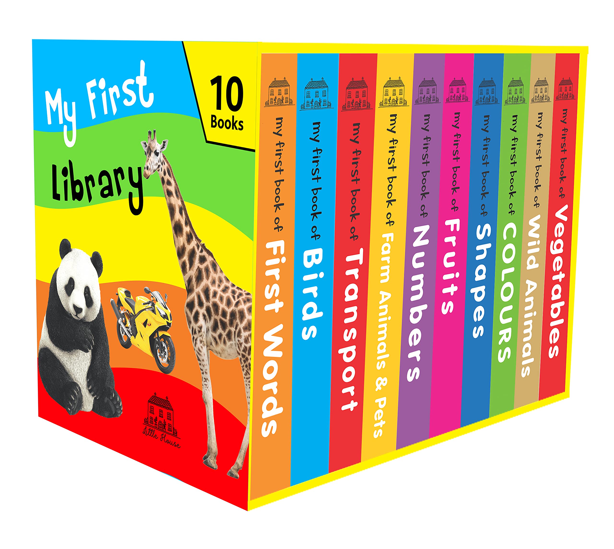 My First Library: 10 Bestselling Board Books in a Box-Set for Children (Early Learning) Books