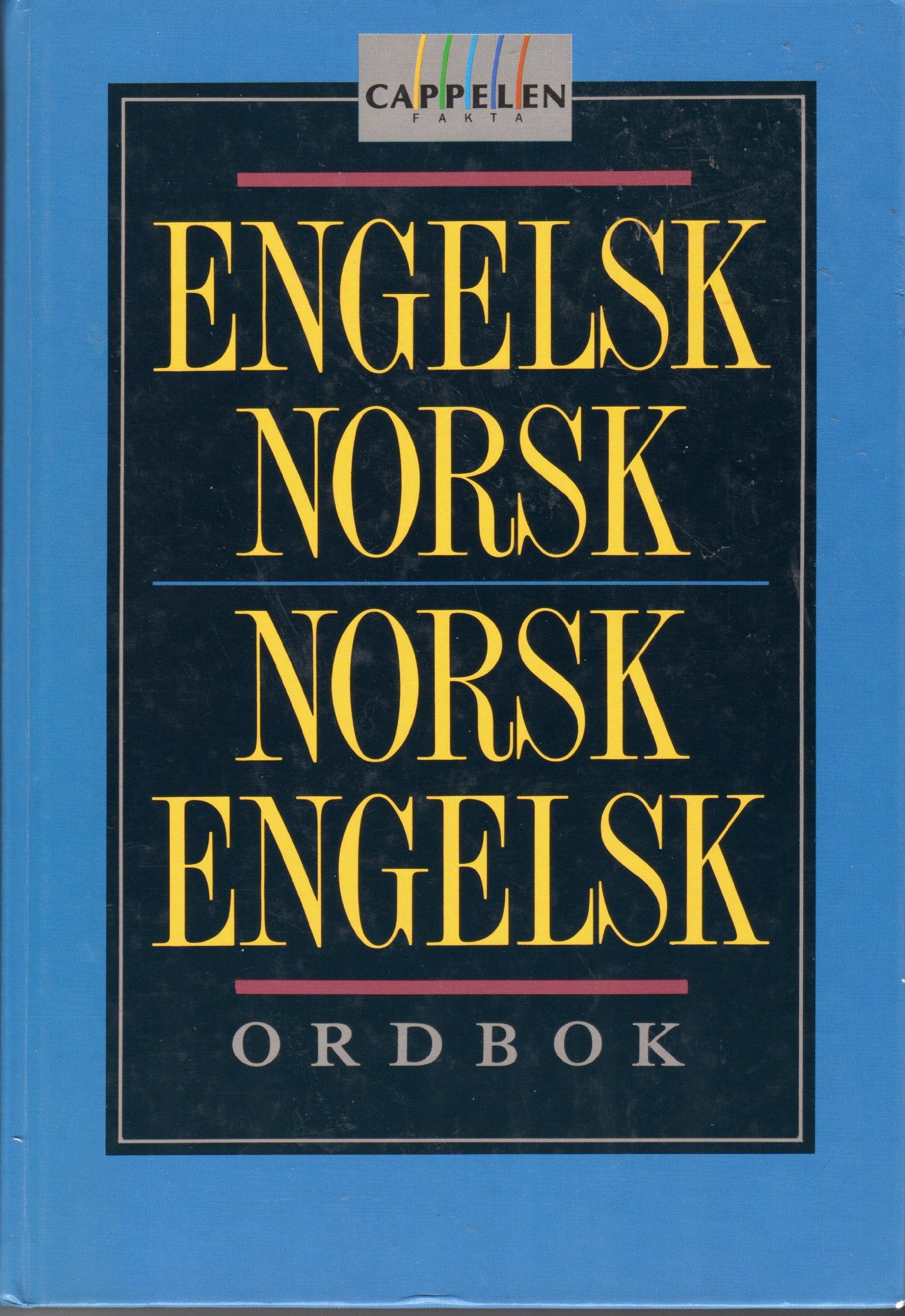 Cappelens English-Norwegian and Norwegian-English Dictionary Foreign Languages ​​& Dictionaries