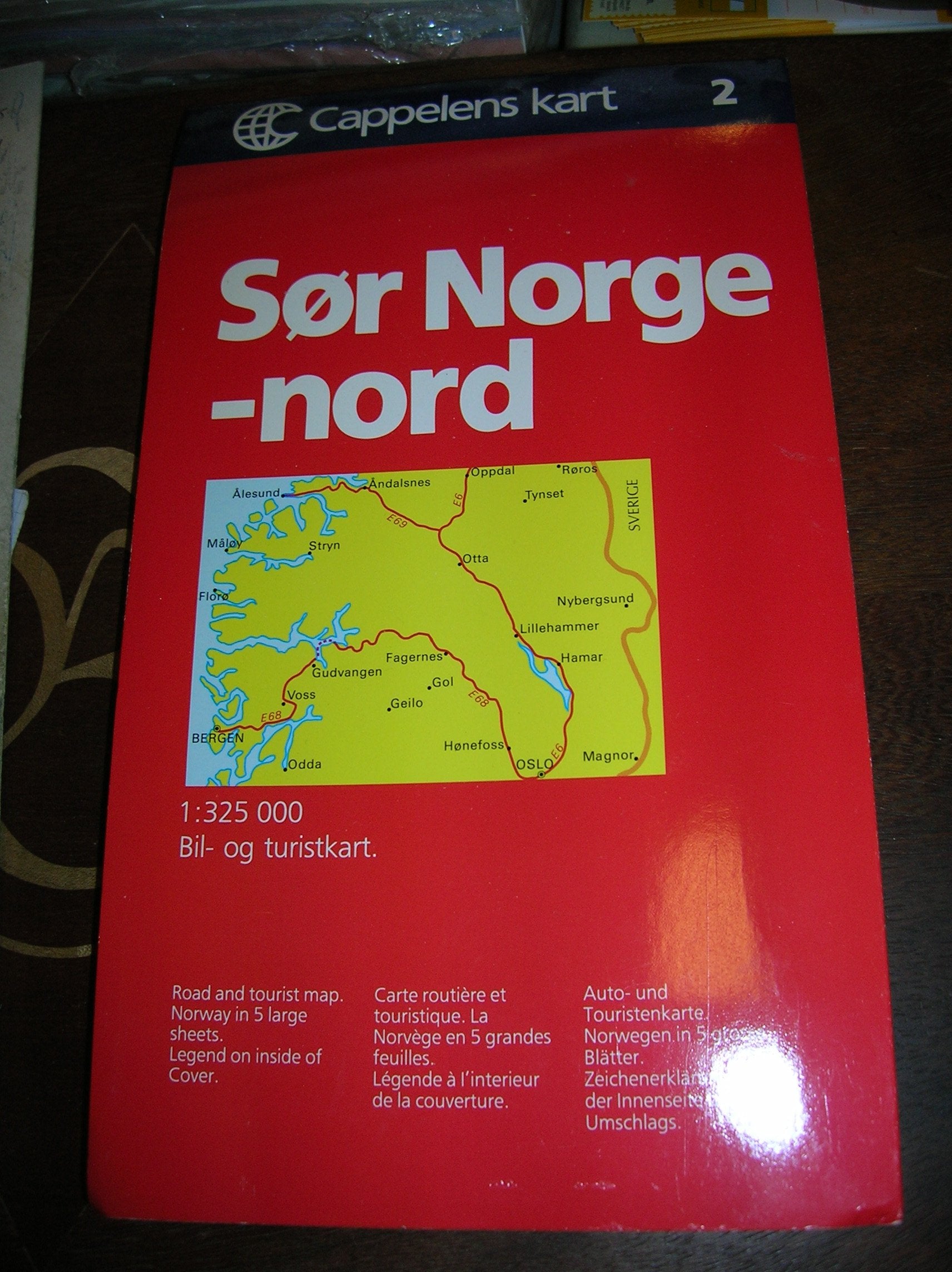 Sör Norge Nord Cappelen Norge CK2 karta : 1:335000 Leisure, Home & Garden