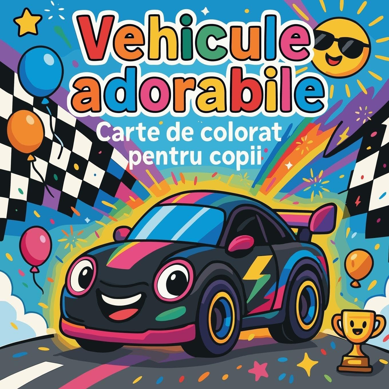 Vehicule adorabile - Carte de colorat pentru copii Non-fiction