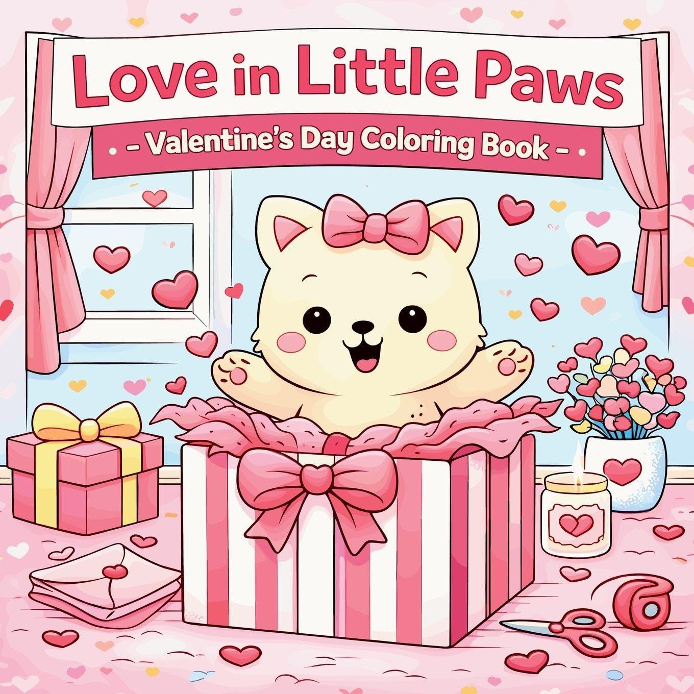 Love in Little Paws - Valentine's Day Coloring Book Tiptoi & Games