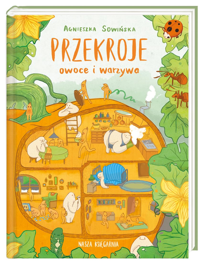Przekroje owoce i warzywa book