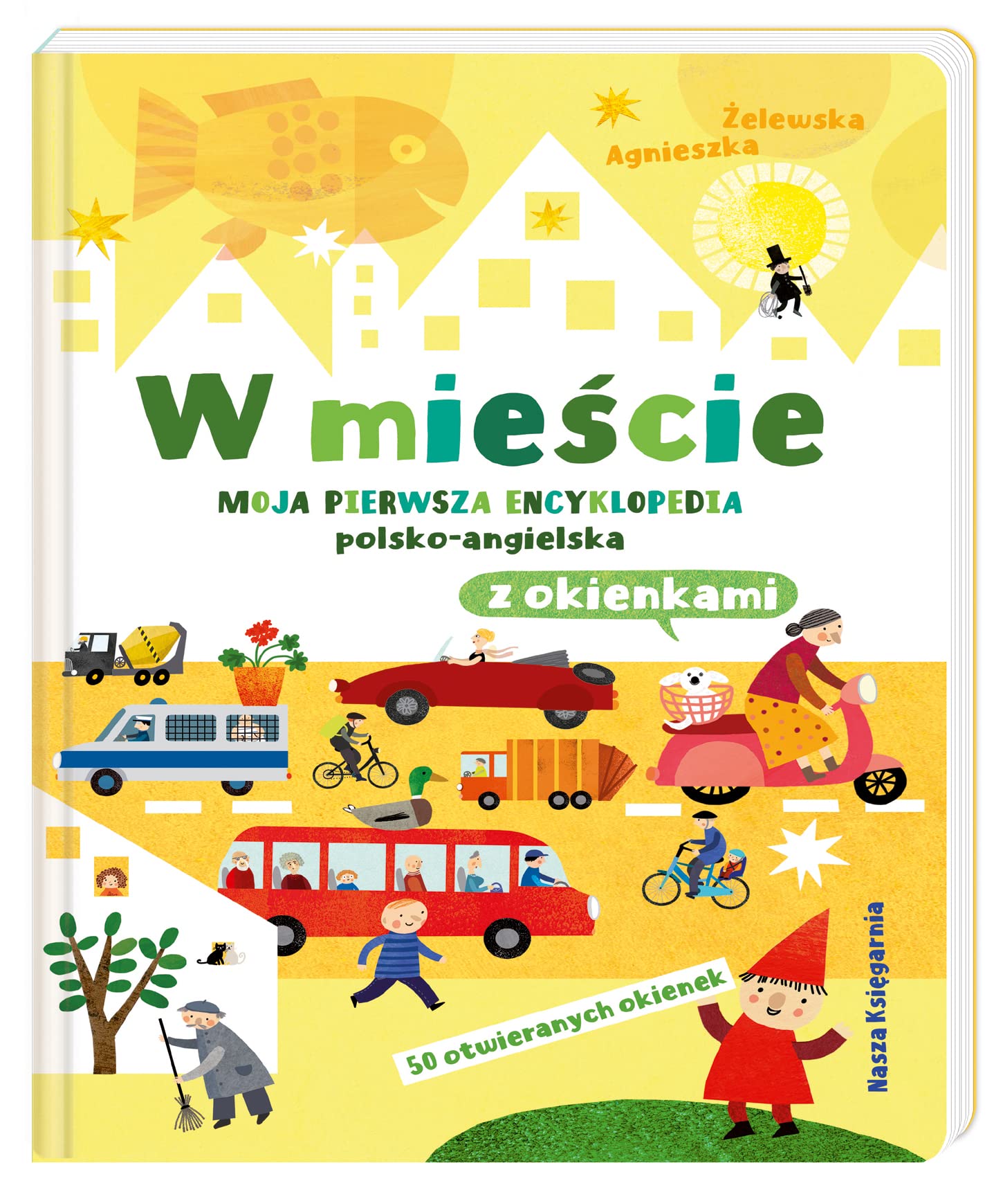 W mieście Moja pierwsza encyklopedia polsko-angielska z okienkami book