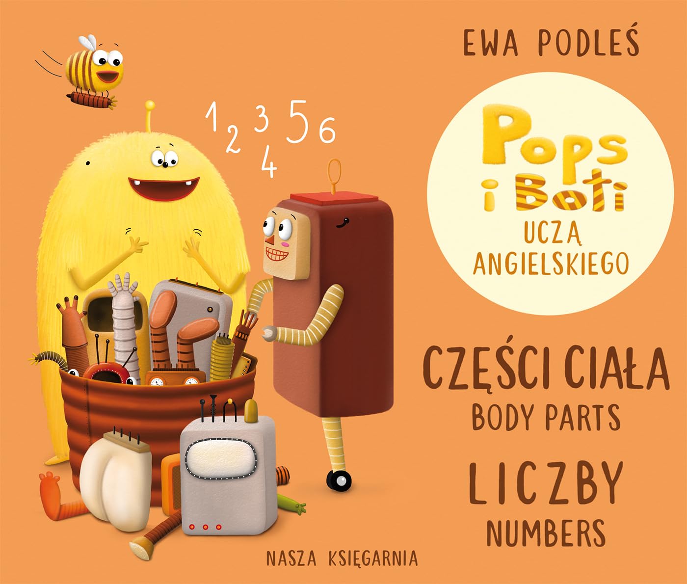 Części ciała i liczby. Pops i Boti uczą angielskiego book