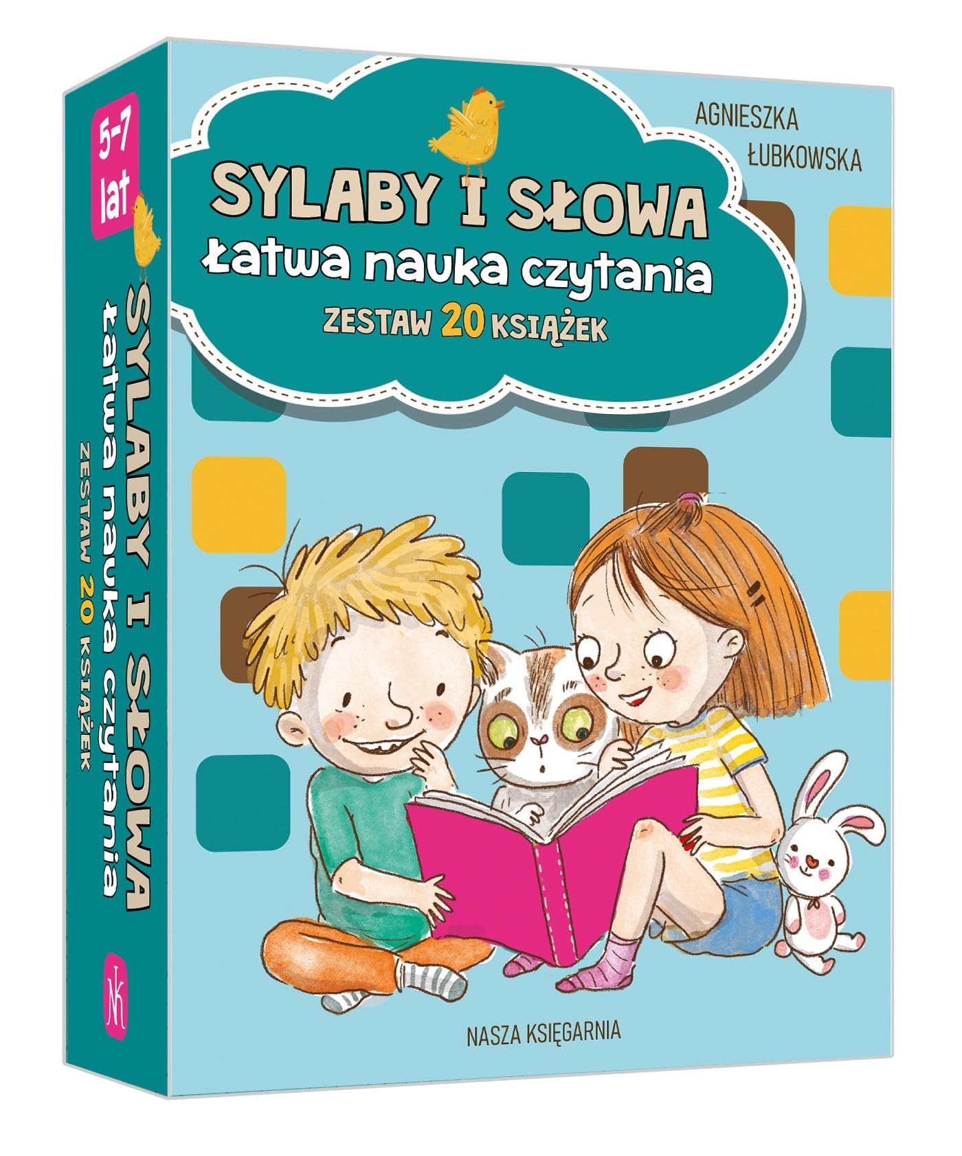 Sylaby i słowa Łatwa nauka czytania: zestaw 20 książek book