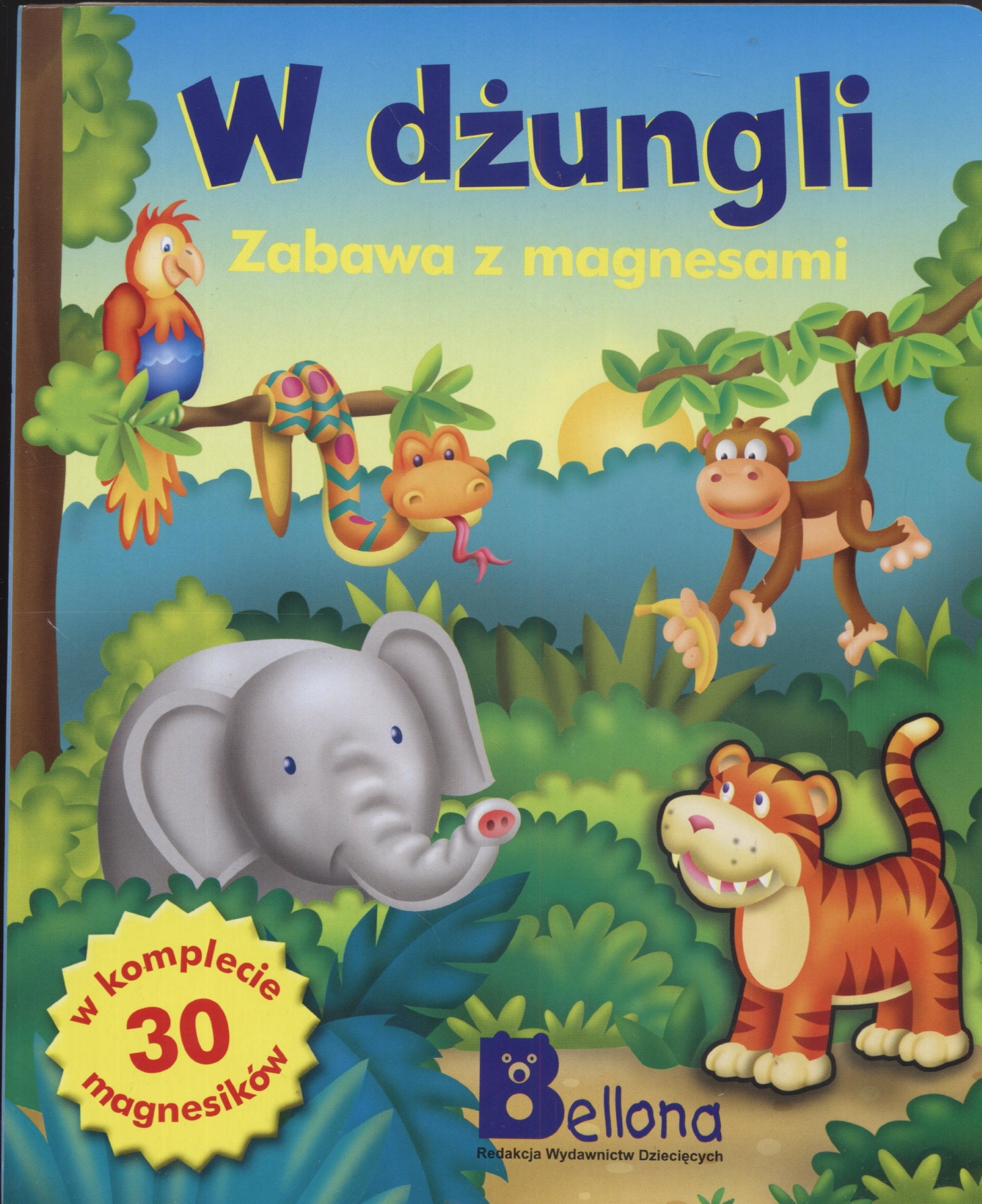 W dżungli Zabawa z magnesami Books