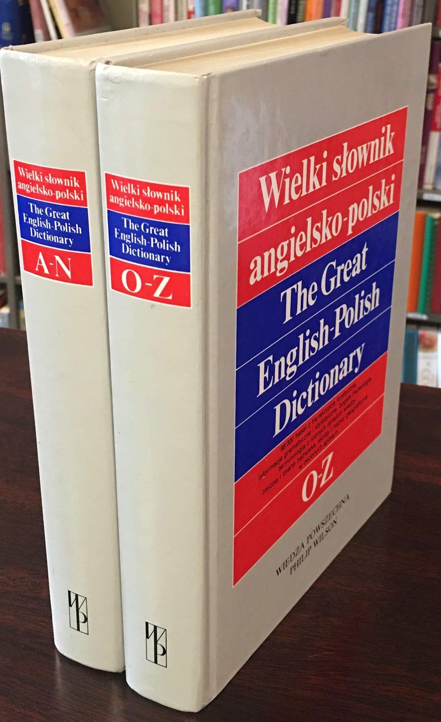 The Great English - Polish Dictionary. Supplemented. Two Volumes A-N and O-Z. Books