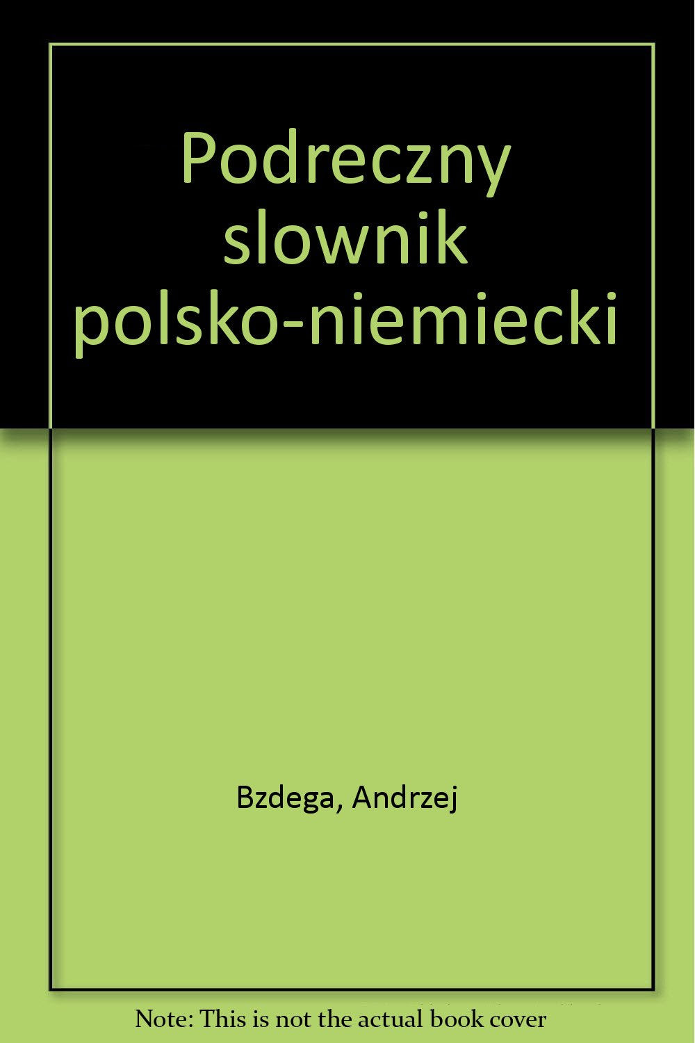 Podreczny slownik polsko-niemiecki Books
