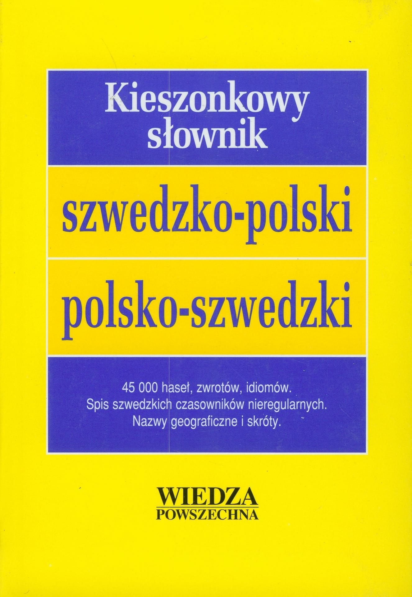 Kieszonkowy slownik szwedzko-polski polsko-szwedzki book