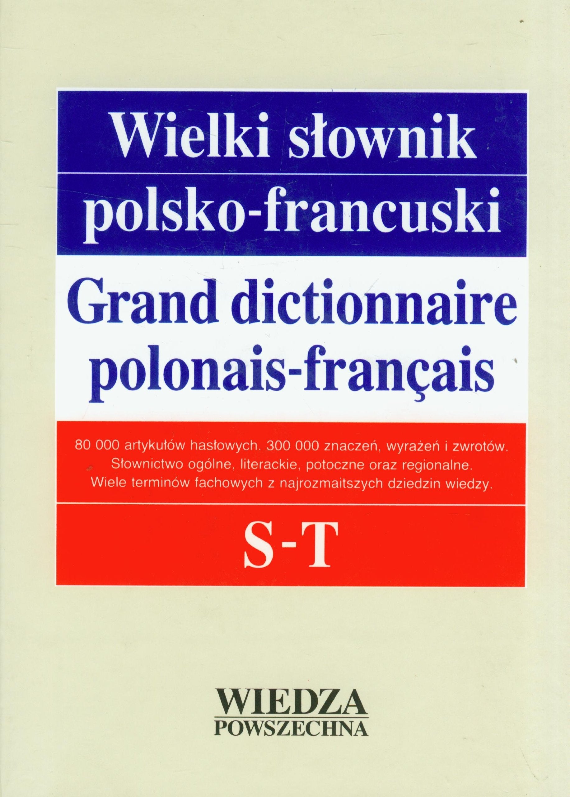 Wielki slownik polsko-francuski Tom 4 Books