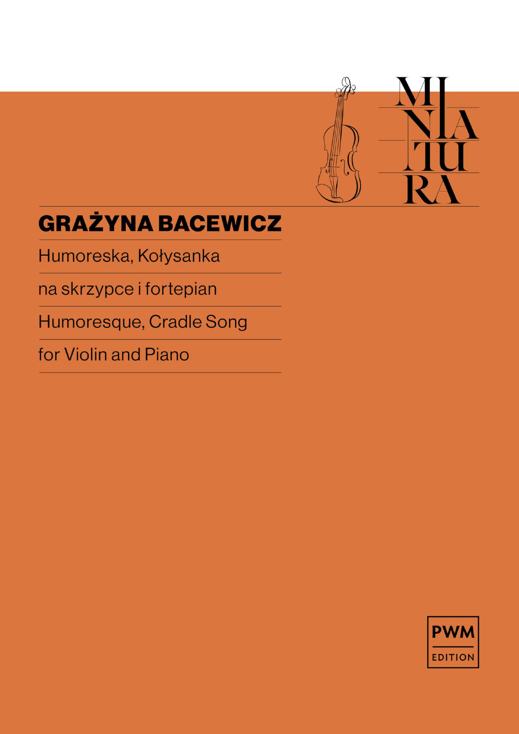 Humoreska-Cradle Song Ms 99. Violine mit Begleitung. Sheet Music