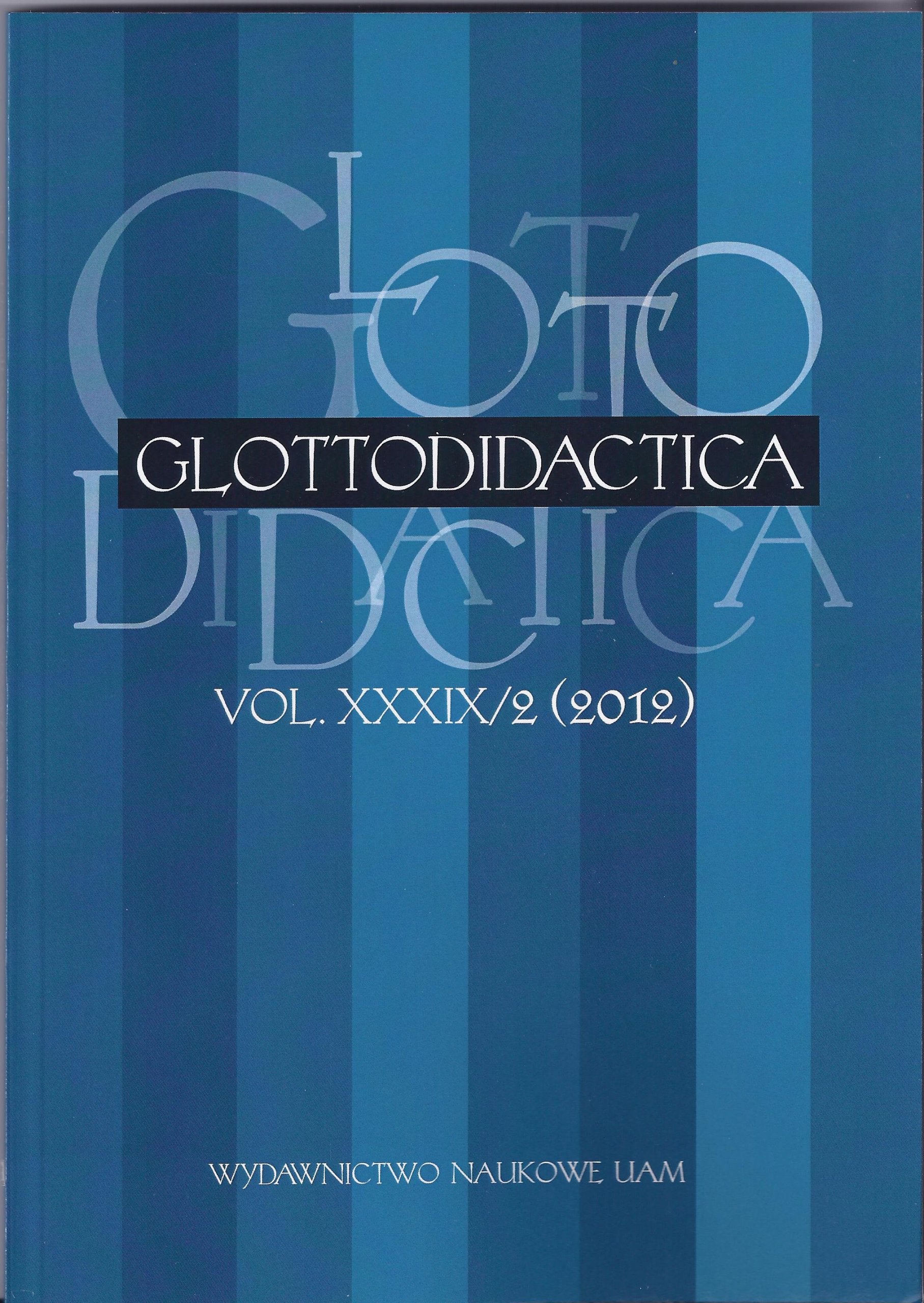 Glottodidactica XXXIX/2 (2012) Social Sciences