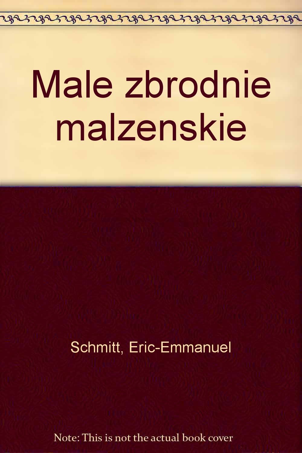 Male zbrodnie malzenskie book