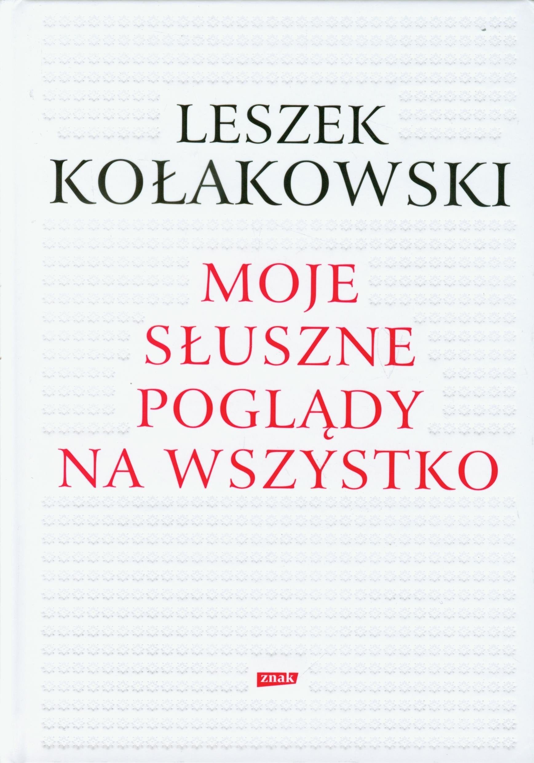 Moje słuszne poglądy na wszystko Books