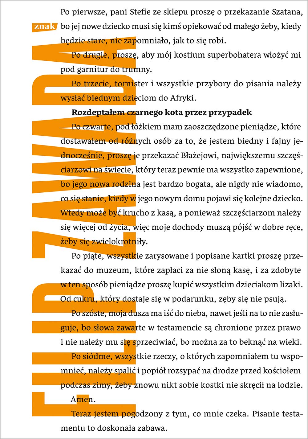 Rozdeptałem czarnego kota przez przypadek book