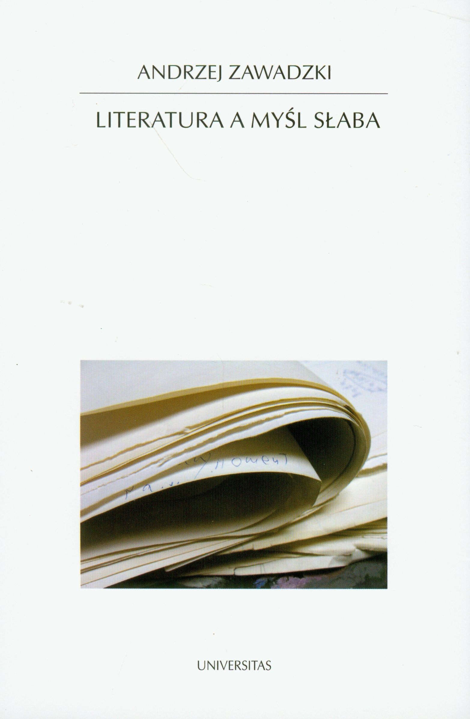 Literatura a mysl slaba Books