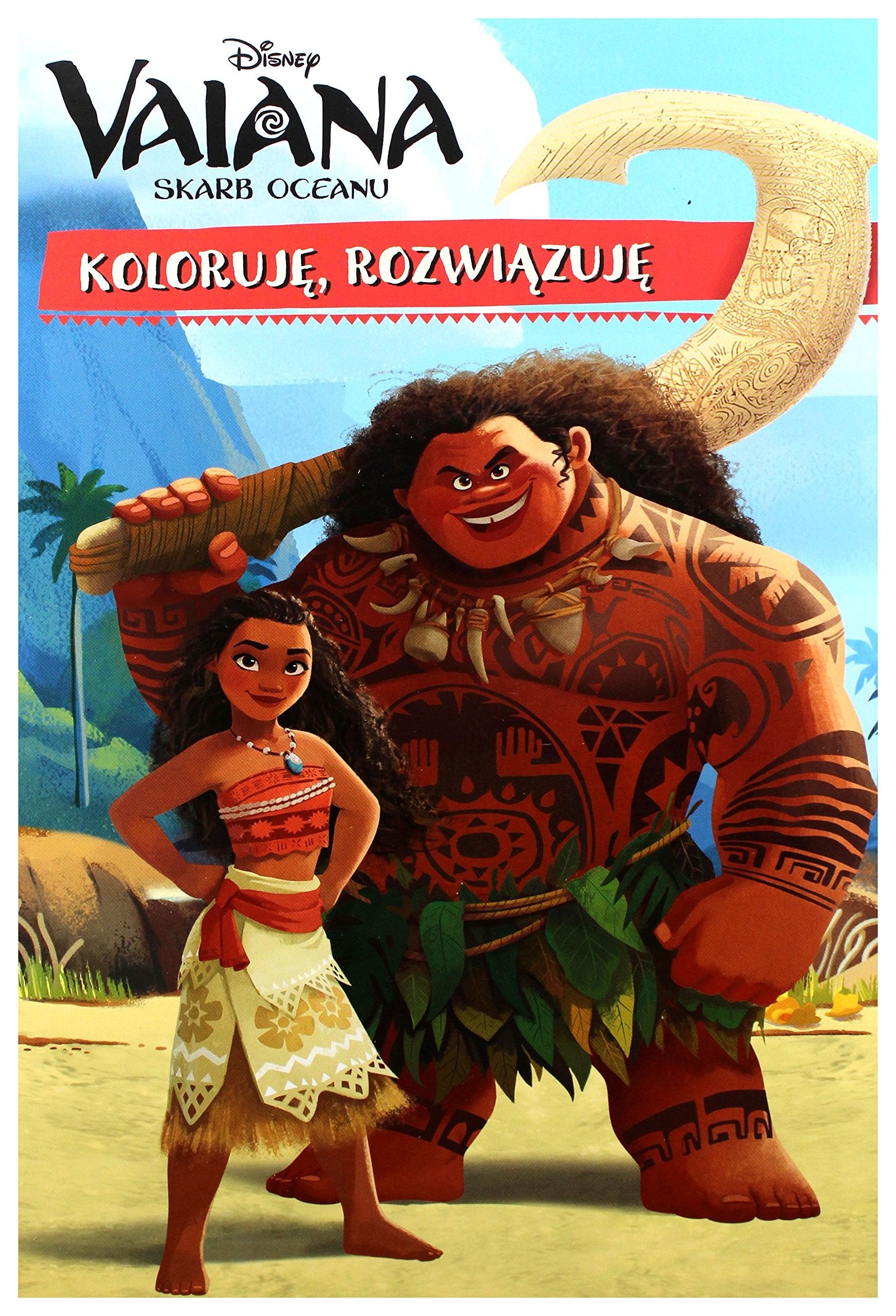 Vaiana skarb oceanu KolorujÄ rozwiÄzujÄ book