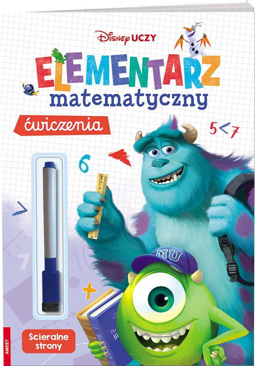 Disney uczy mix Elementarz matematyczny Ćwiczenia Books