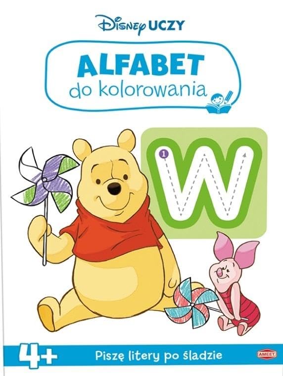 Disney Uczy Kubuś i Przyjaciele Alfabet do kolorowania Books