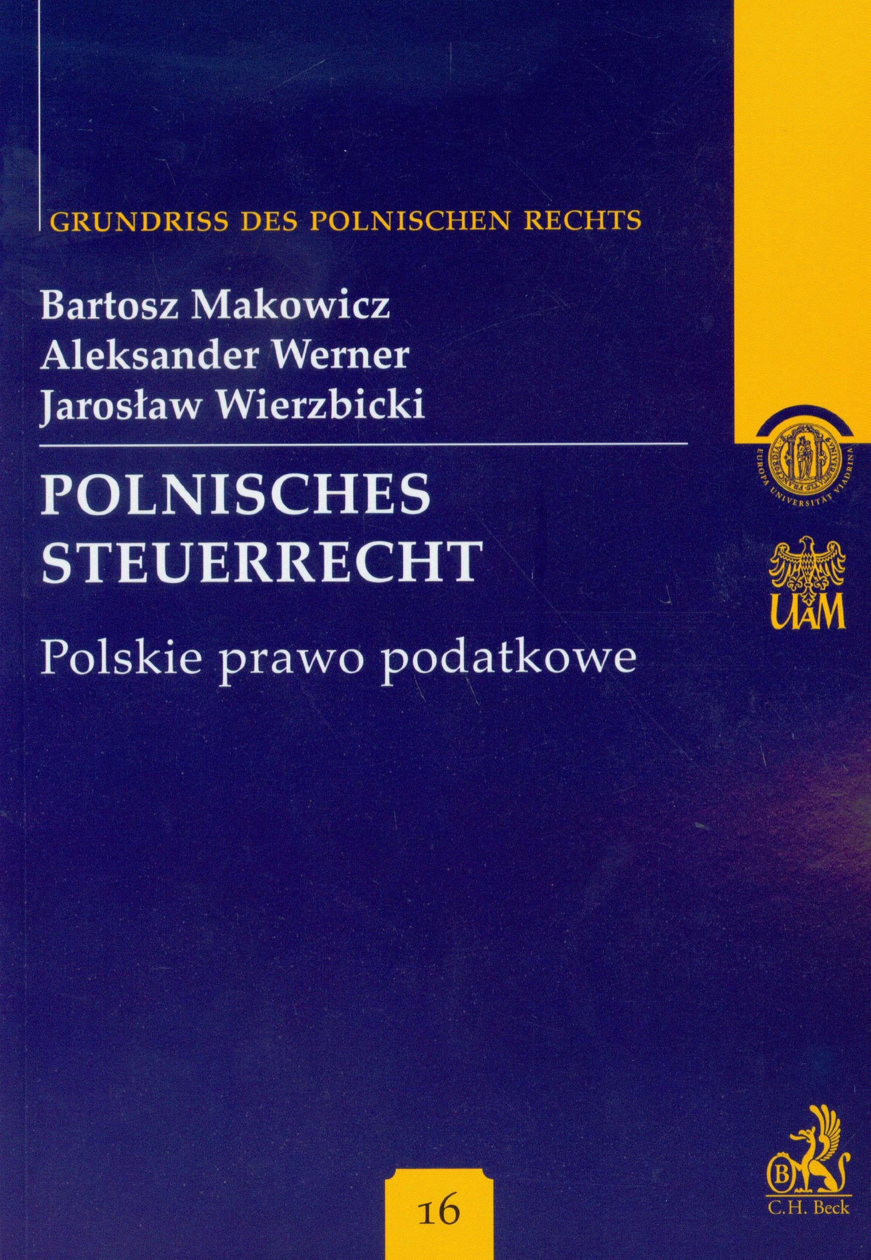 Polnisches Steuerrrecht Band 16 Polskie prawo podatkowe Books