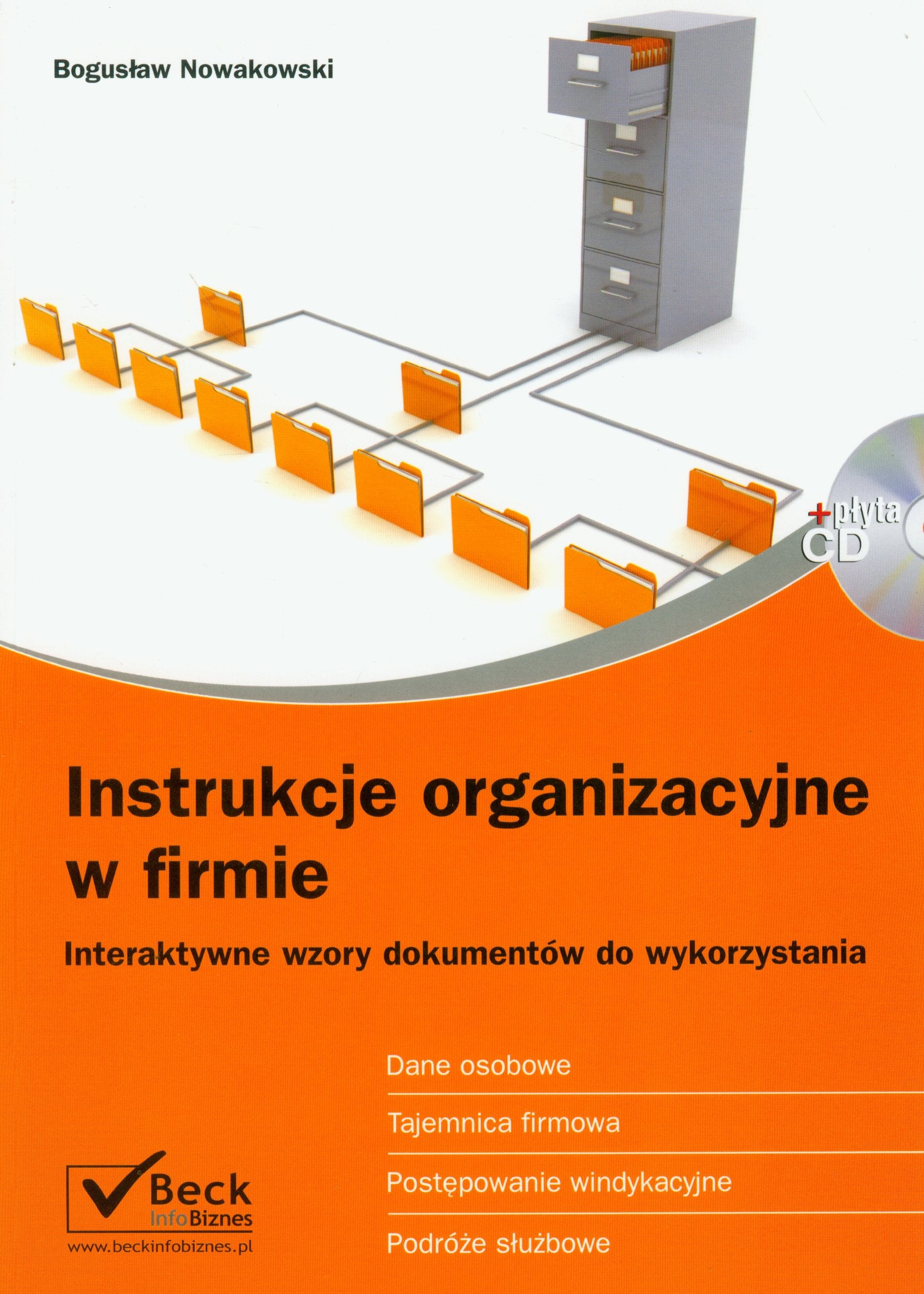Instrukcje organizacyjne w firmie z plyta CD Books