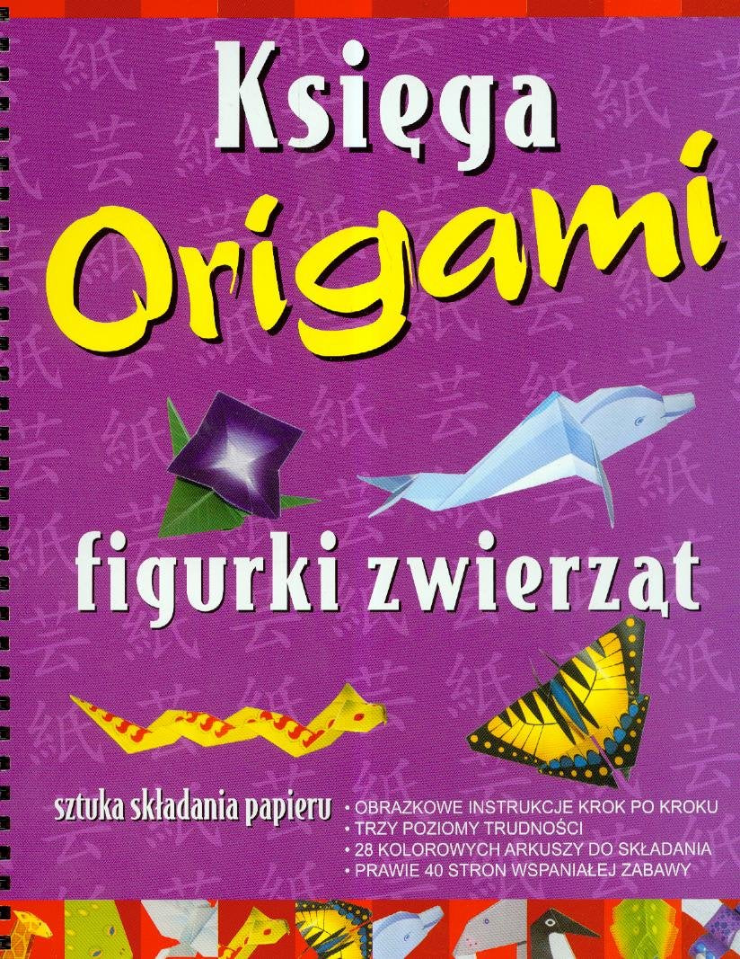 Figurki zwierząt Księga origami Books