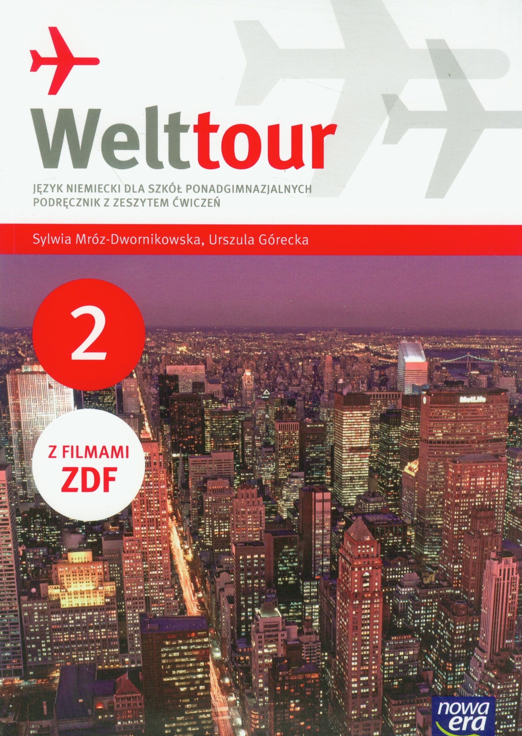 Welttour 2 jezyk niemiecki podrecznik z zeszytem cwiczen z filmami ZDF Books