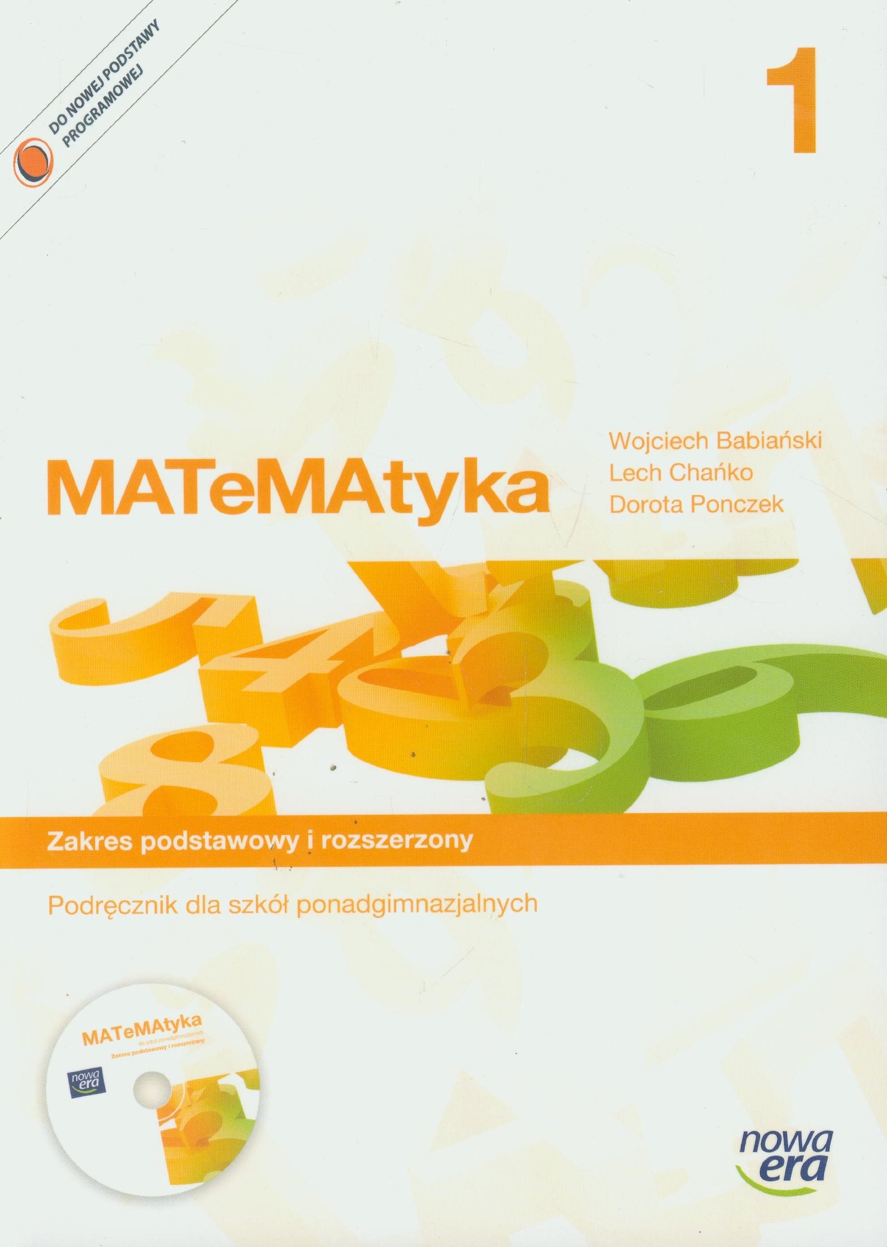 MATeMAtyka 1 Podrecznik z plyta CD Zakres podstawowy i rozszerzony Books
