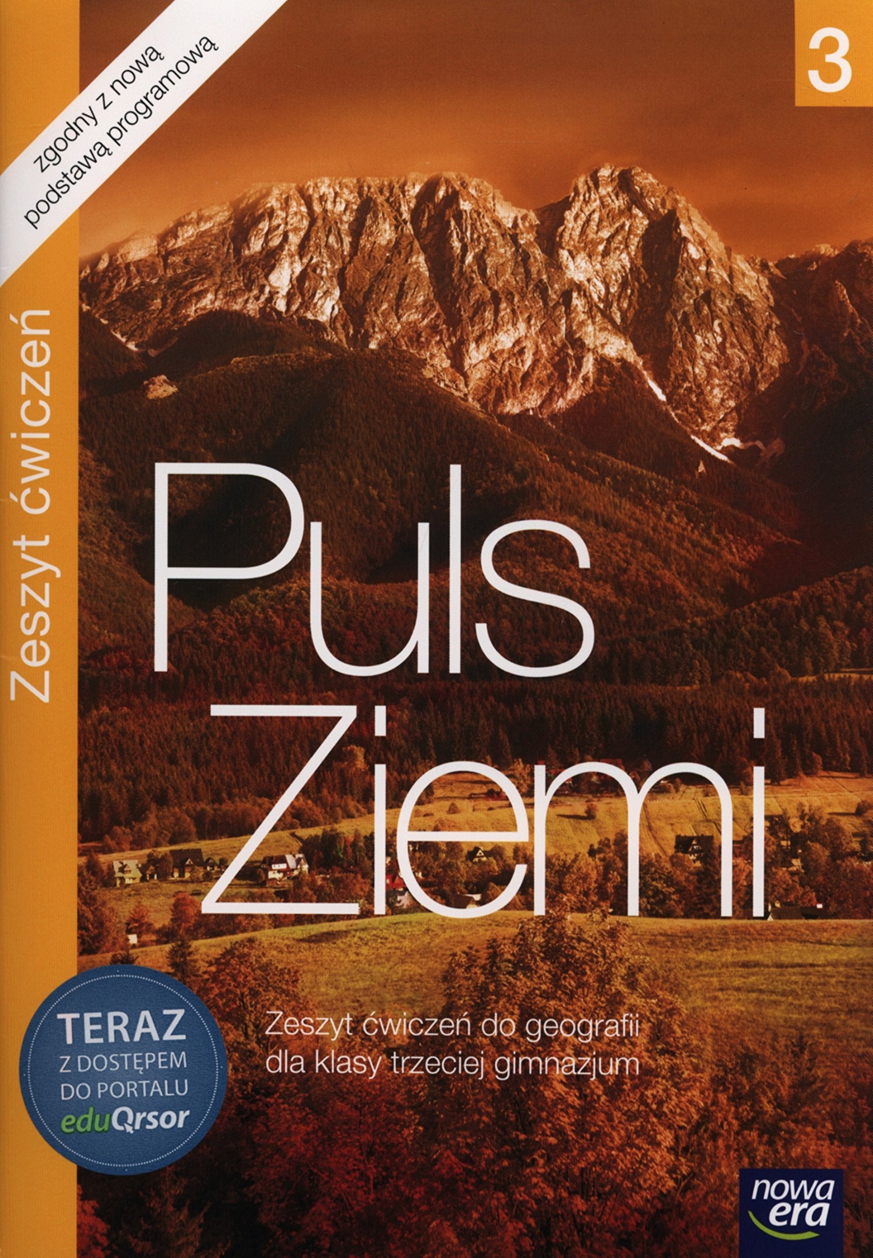 Puls Ziemi 3 Zeszyt cwiczen z kodem EduQrsor: Gimnazjum Education & Training
