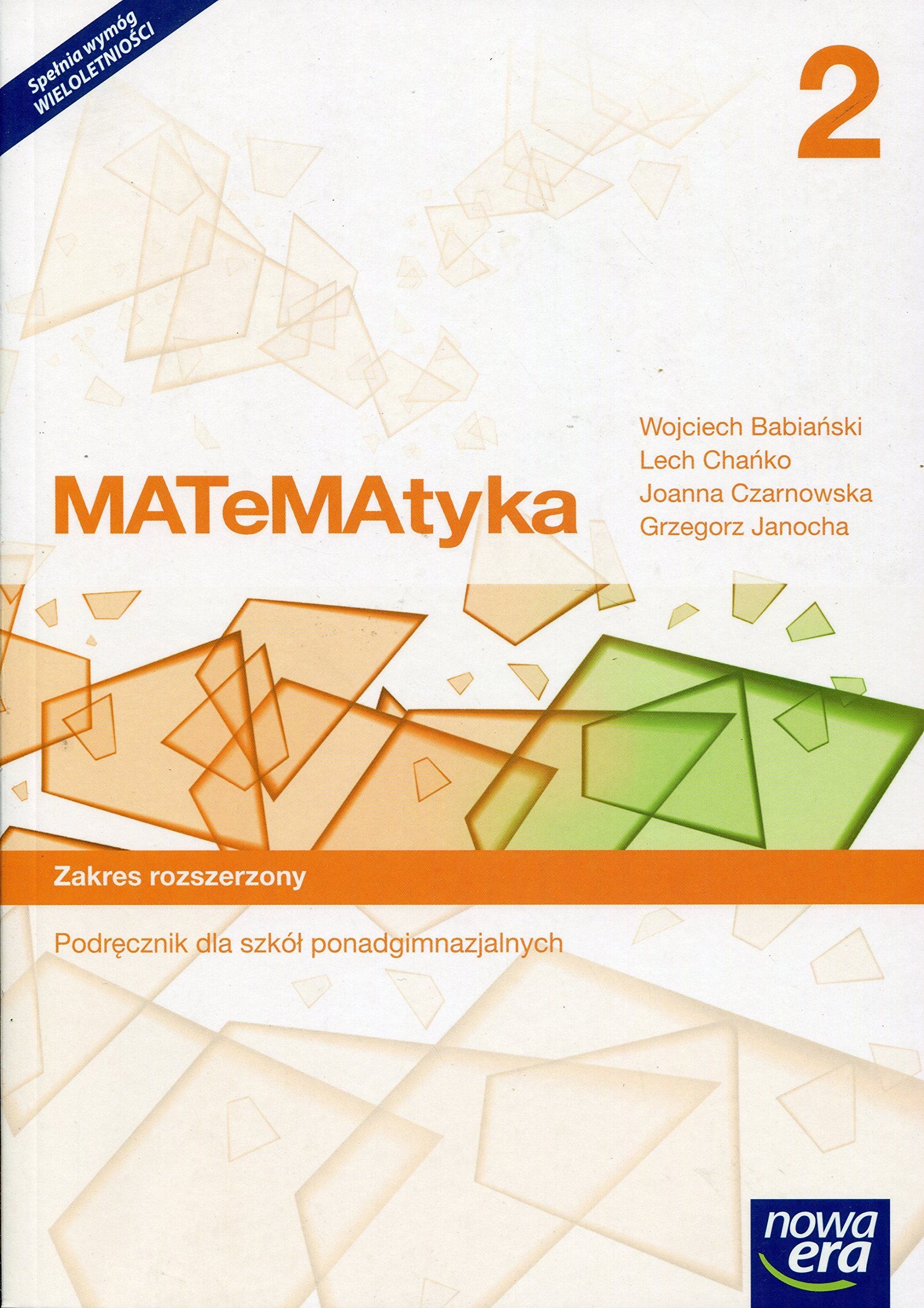 Matematyka 2 Podrecznik Zakres rozszerzony Education & Training