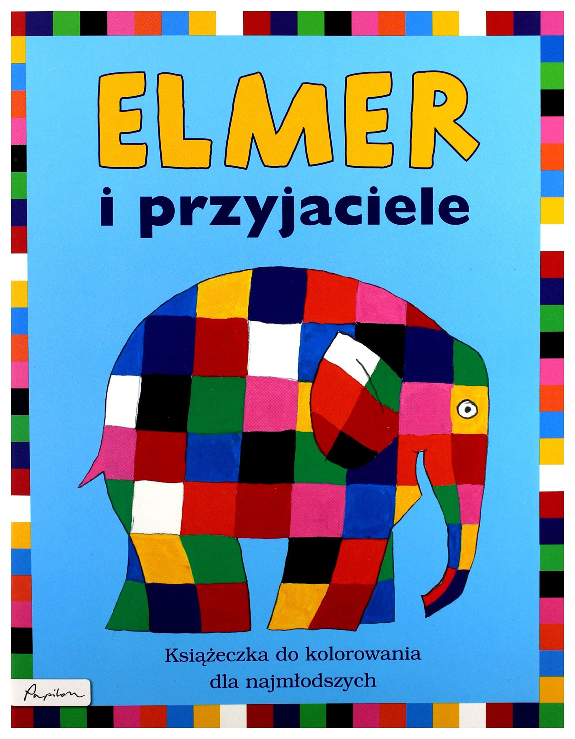 Elmer i przyjaciele Książeczka do kolorowania dla najmłodszych Books