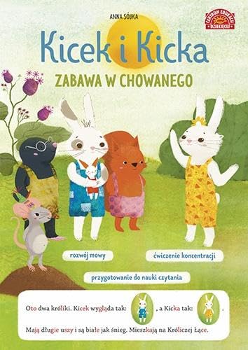 Kicek i Kicka Zabawa w chowanego Czytanki sylabowe z obrazkami book