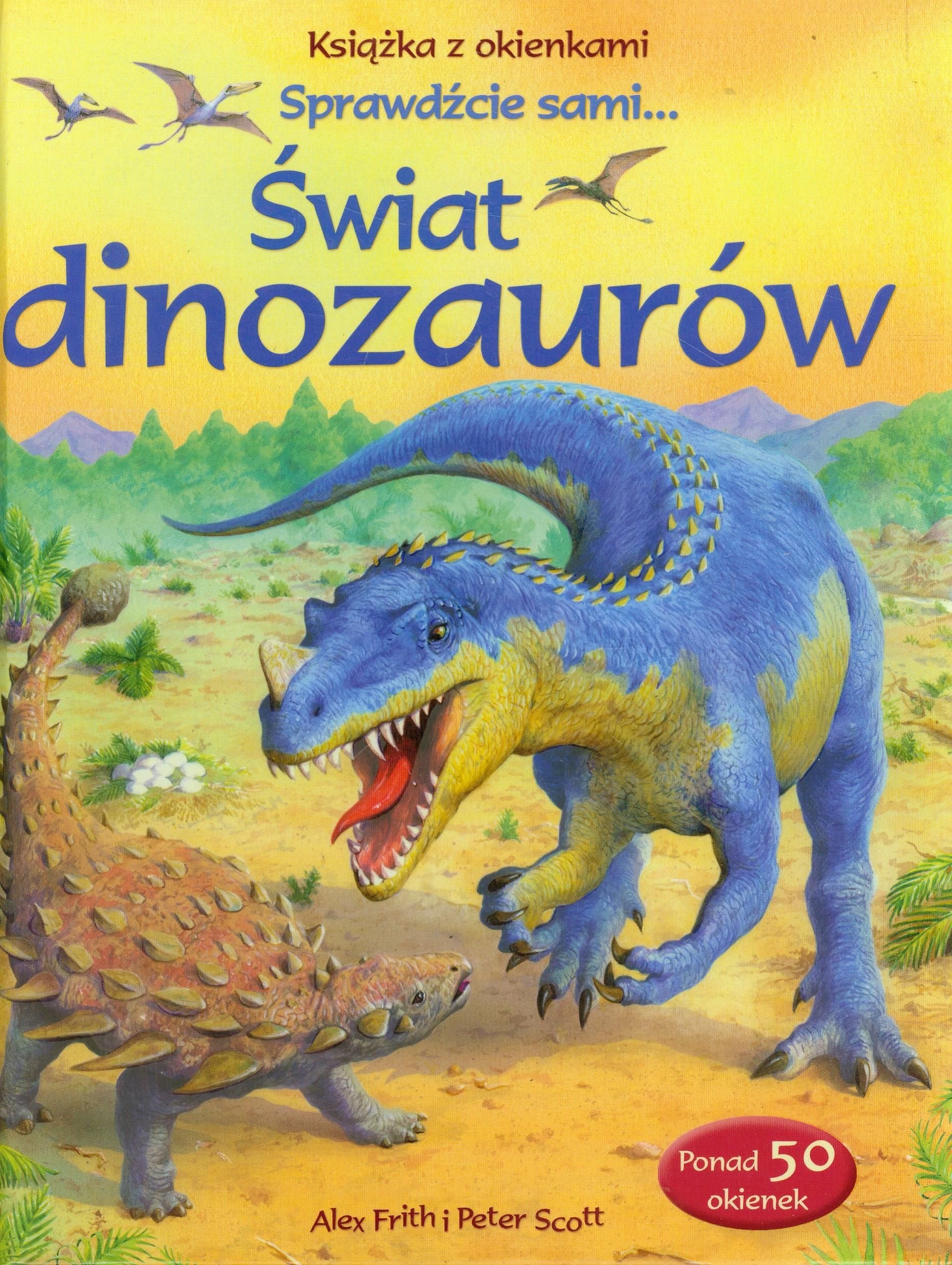 Świat dinozaurów Książka z okienkami Books