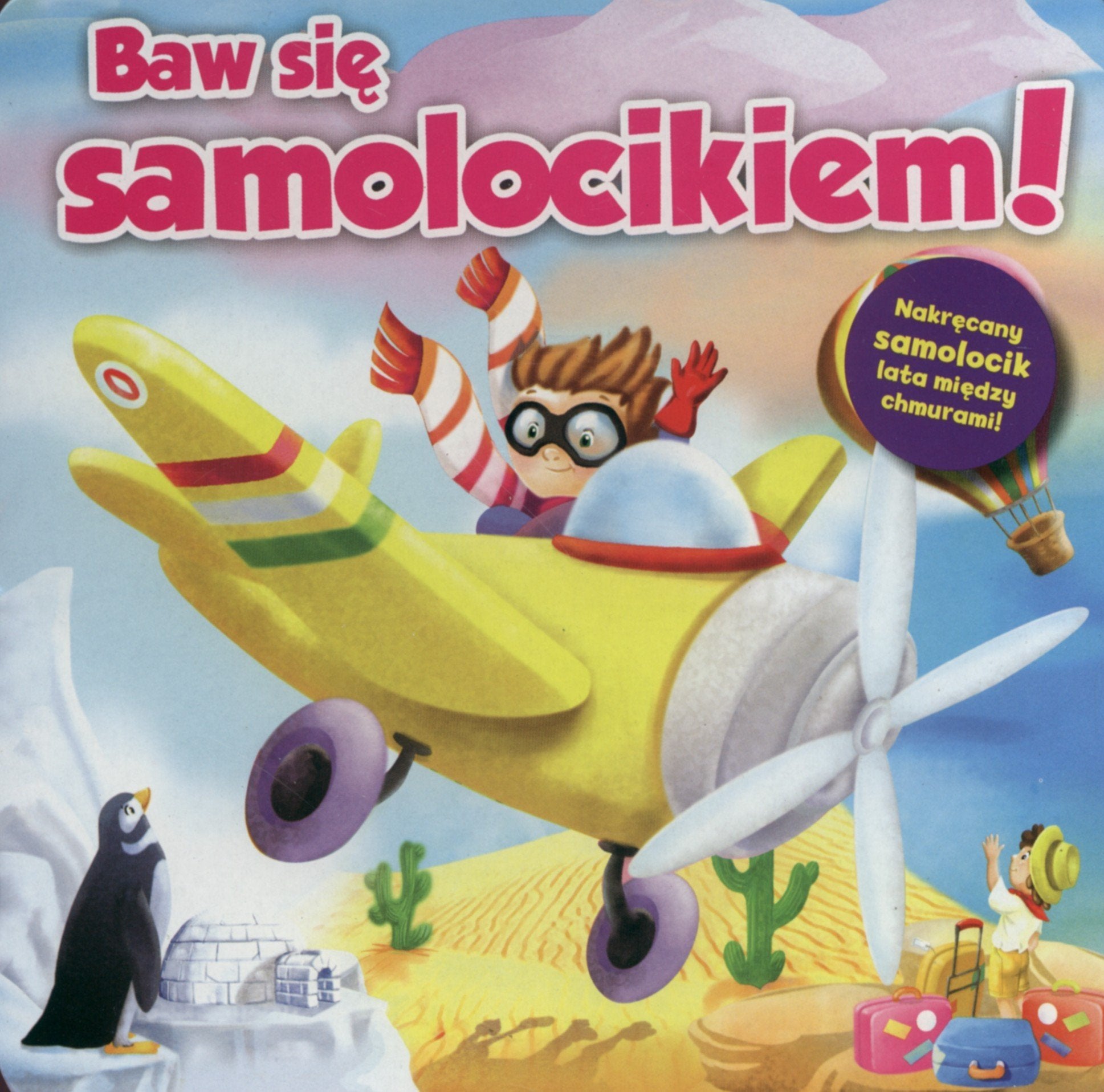 Baw sie samolocikiem: Rozkladana plansza z trasa dla zabawki Books