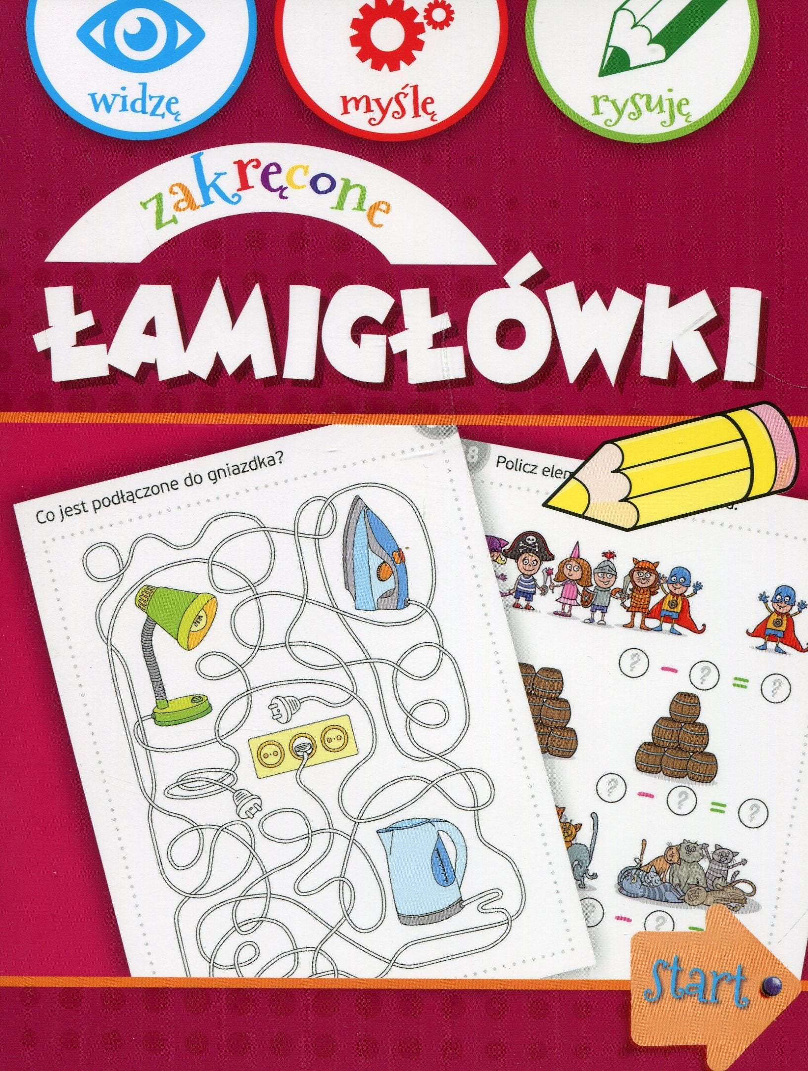 Zakrecone lamiglówki widze mysle rysuje Books