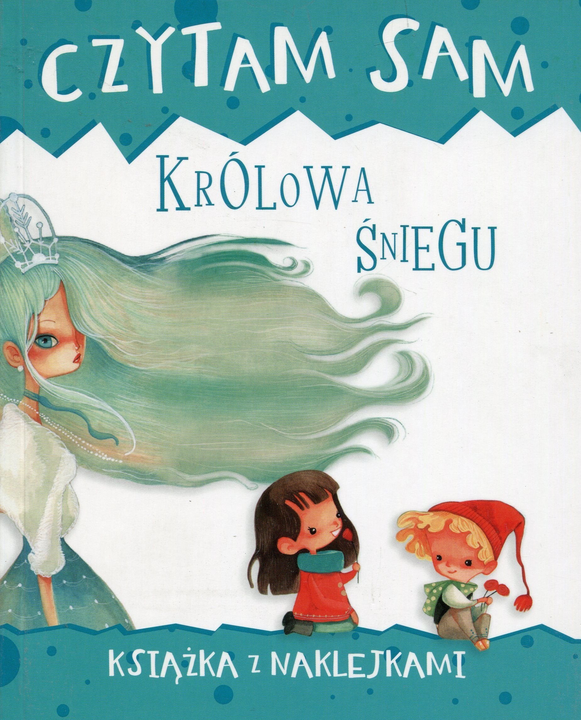 Czytam sam Królowa Śniegu Książka z naklejkami book