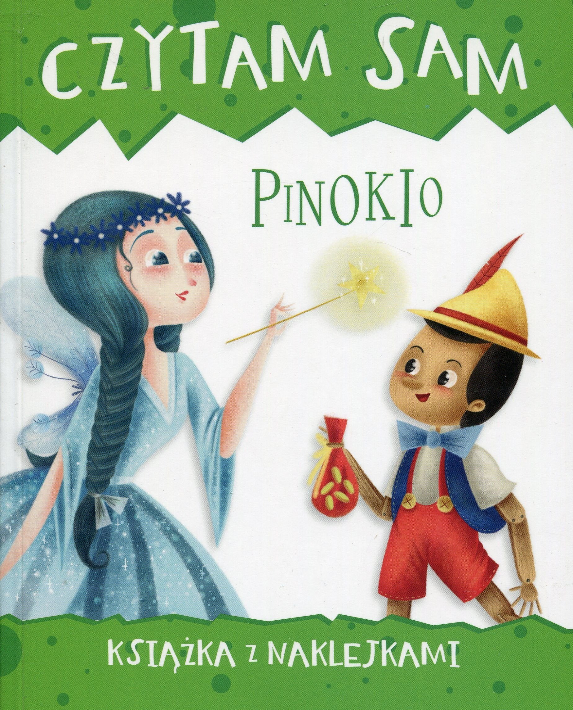 Czytam sam Pinokio Książka z naklejkami book