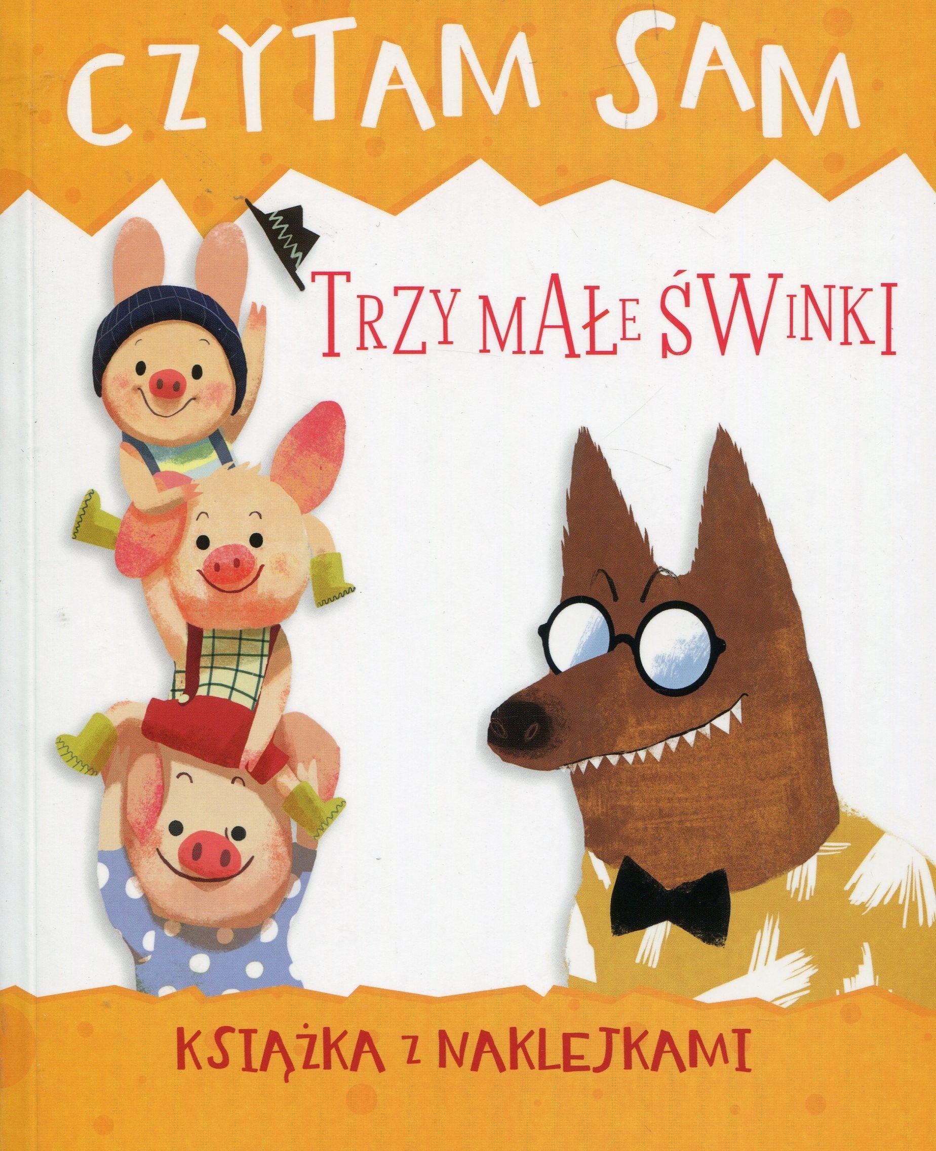 Czytam sam Trzy małe świnki Książka z naklejkami book