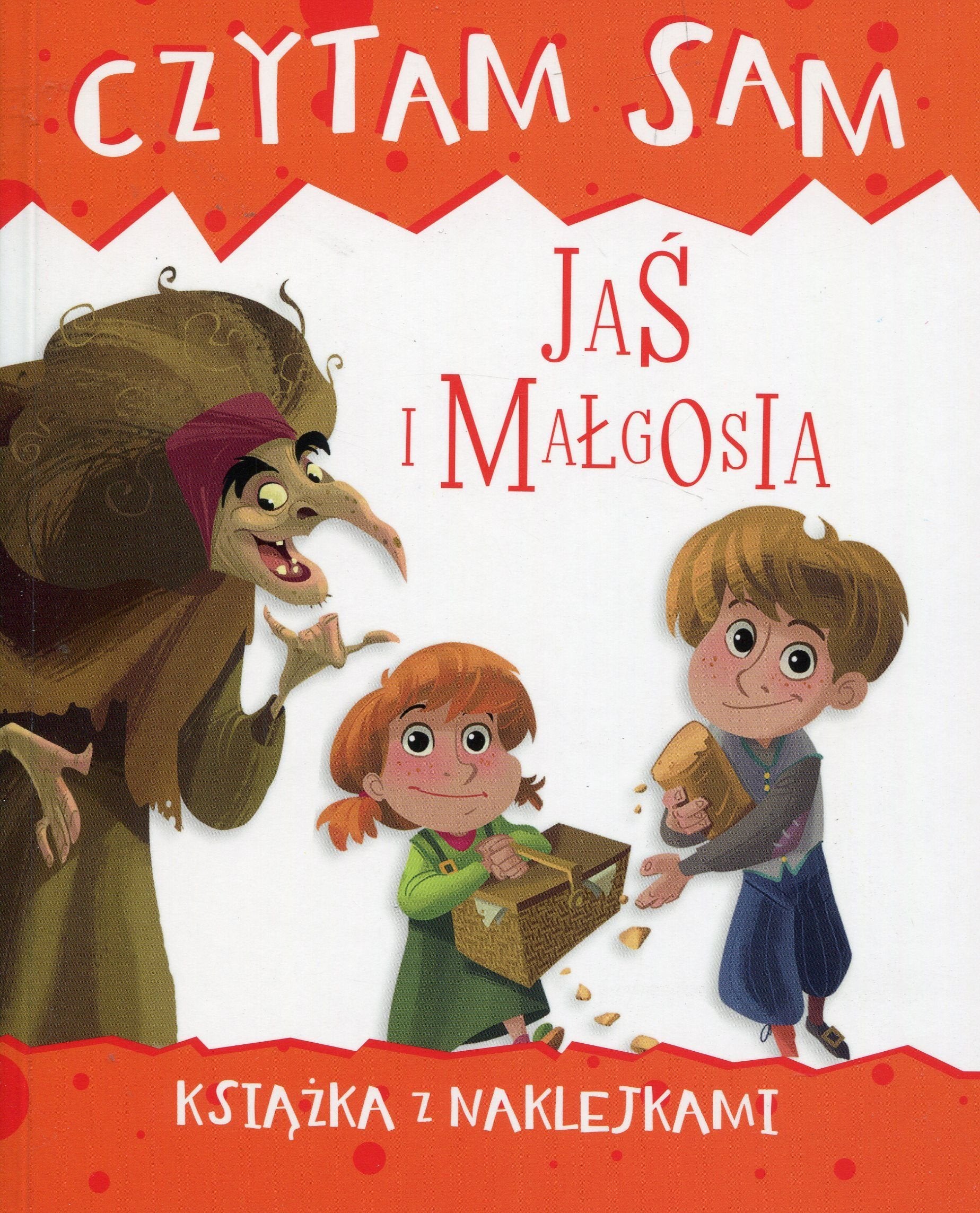 Czytam sam Jaś i Małgosia Książka z naklejkami book