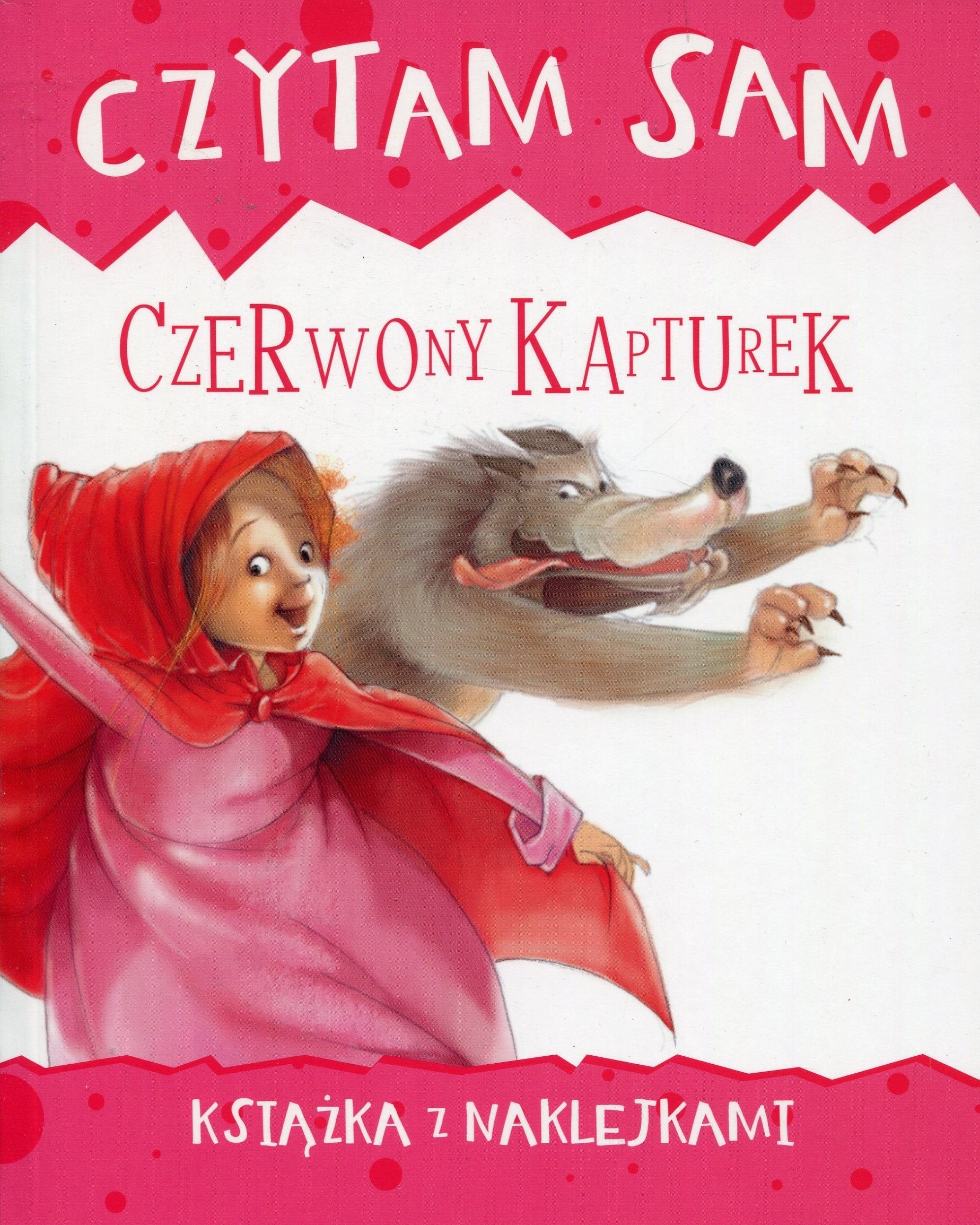 Czytam sam Czerwony kapturek. Książka z naklejkami book