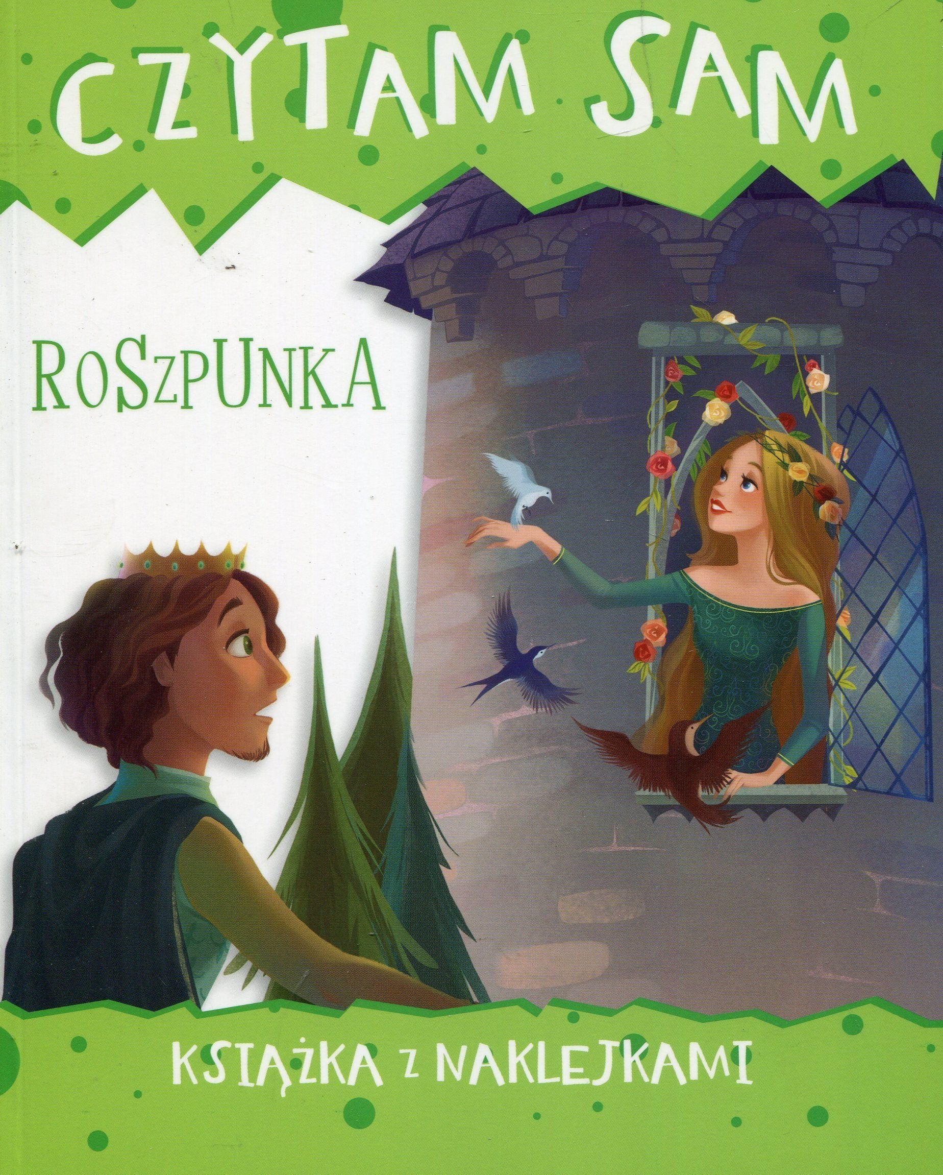 Czytam sam Roszpunka Książka z naklejkami book