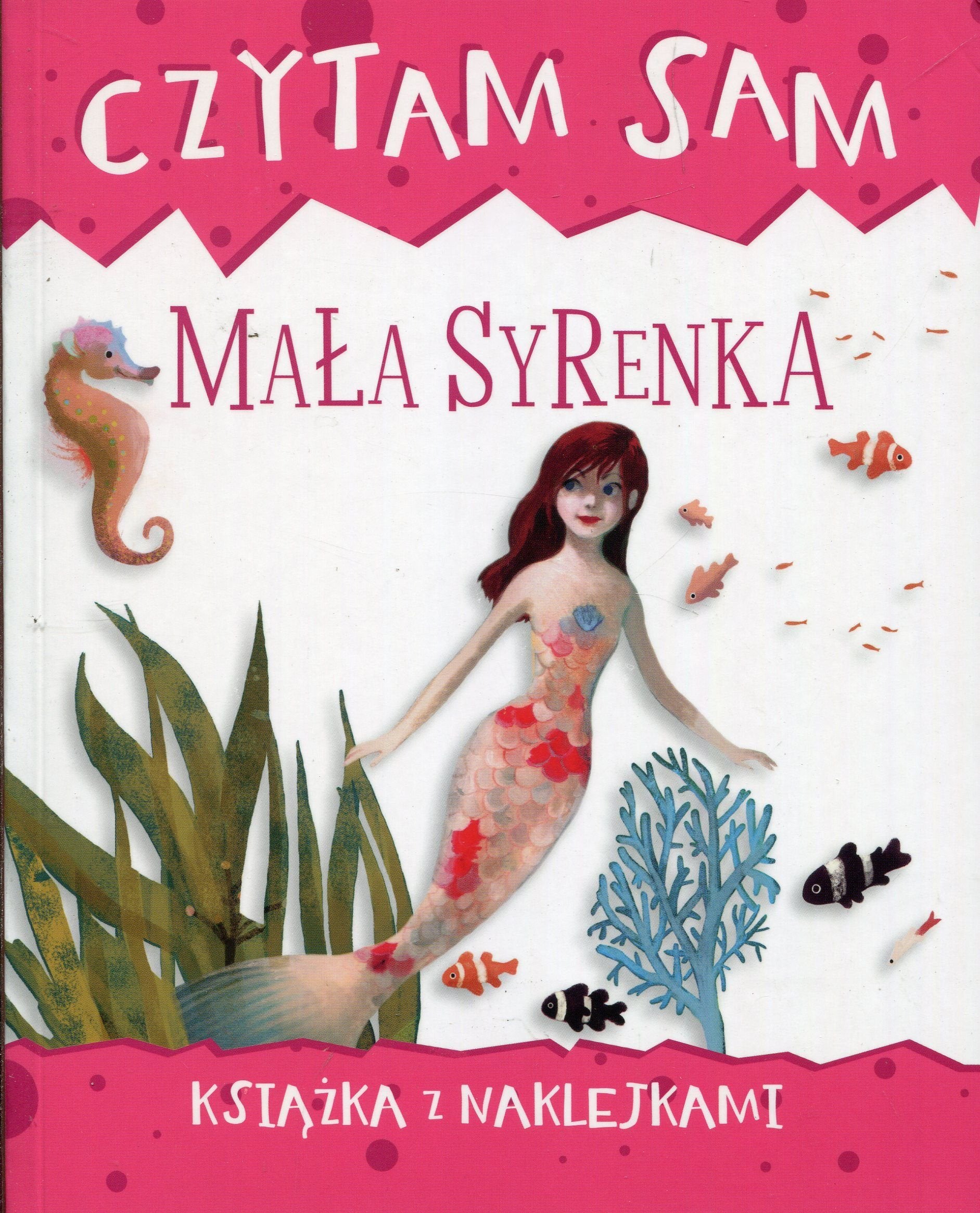 Czytam sam Mała Syrenka Książka z naklejkami book