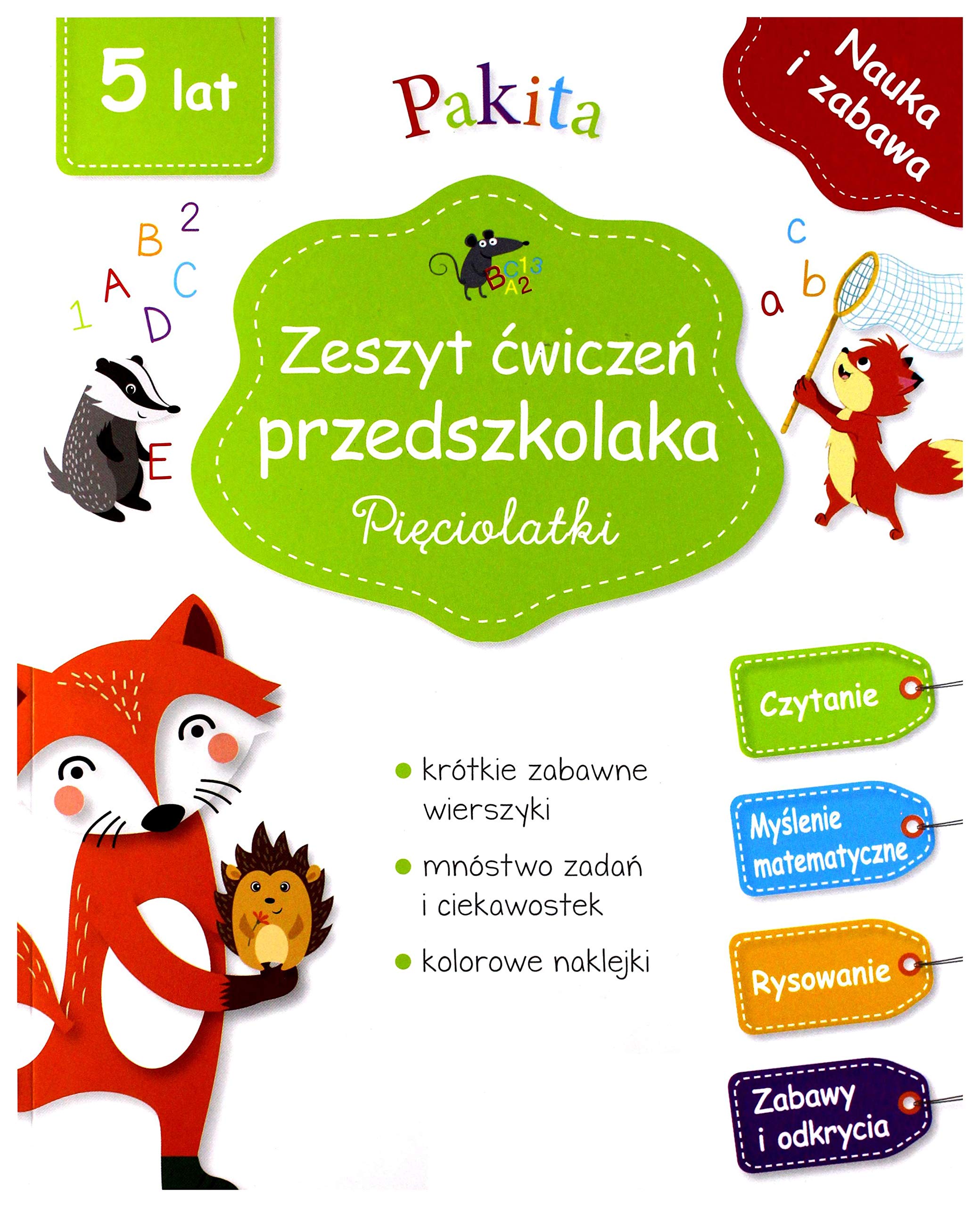 Zeszyt ÄwiczeĹ przedszkolaka. PiÄciolatki - Pascale Genestine "Pakita" Books