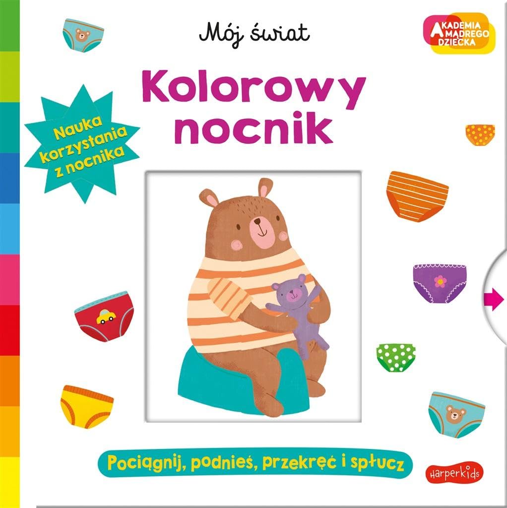 Akademia mądrego dziecka Kolorowy nocnik Mój świat book